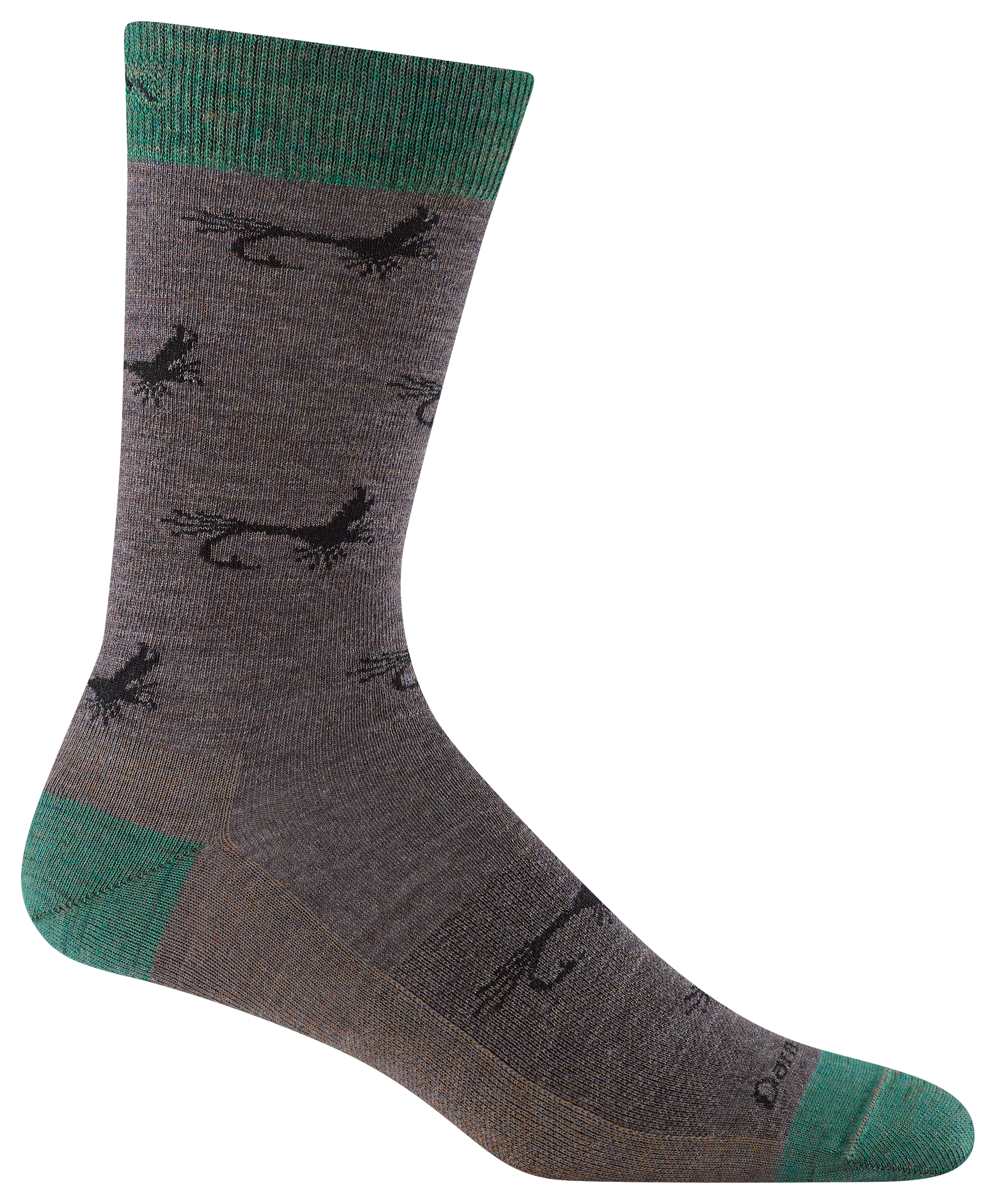 Image of Darn Tough McFly Crew Lightweight Lifestyle Socks for Men - Taupe - M/Men's 8-9.5