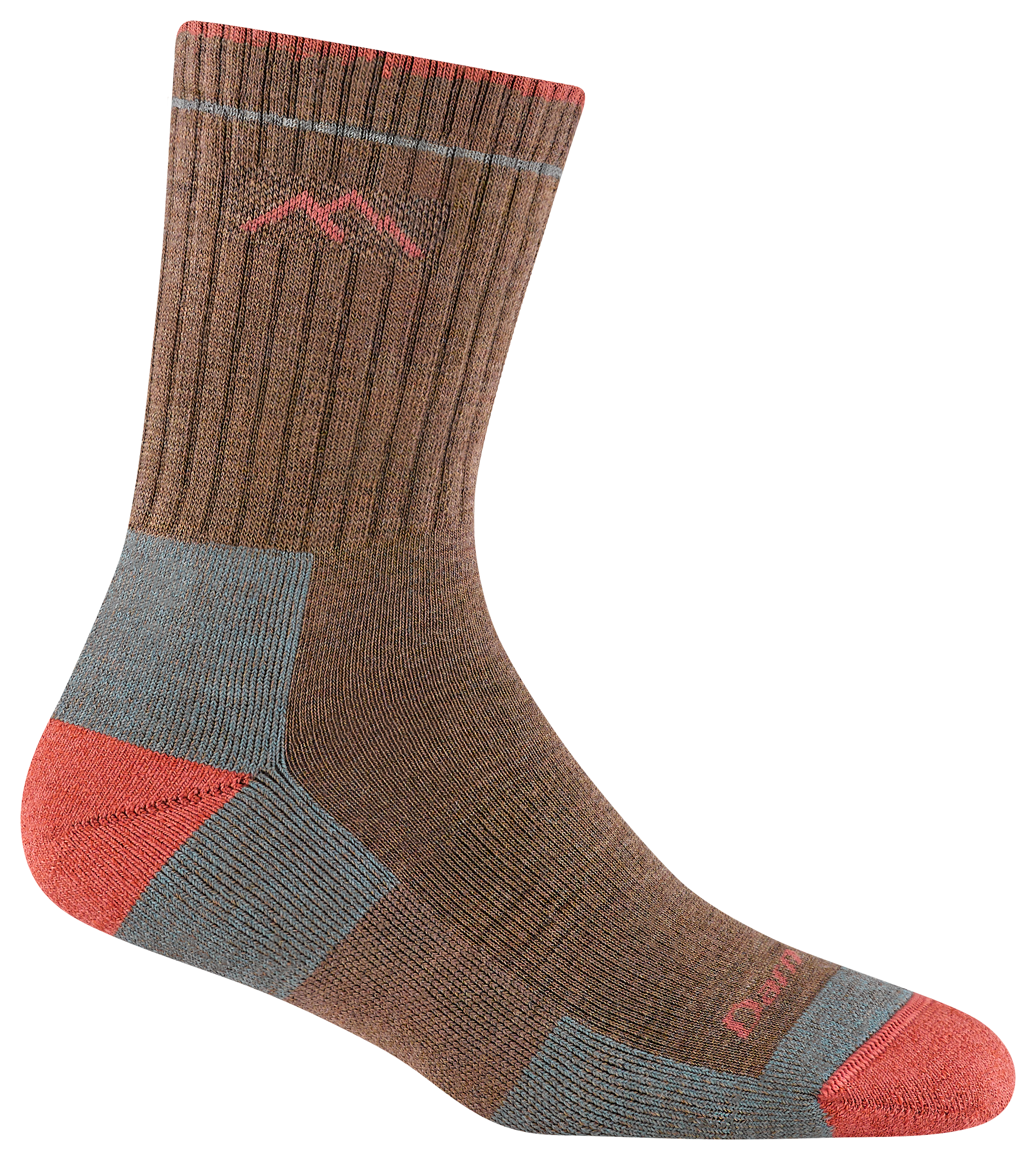 Image of Darn Tough Hiker Micro Crew Cushion Hiking Socks for Ladies - Bark - M