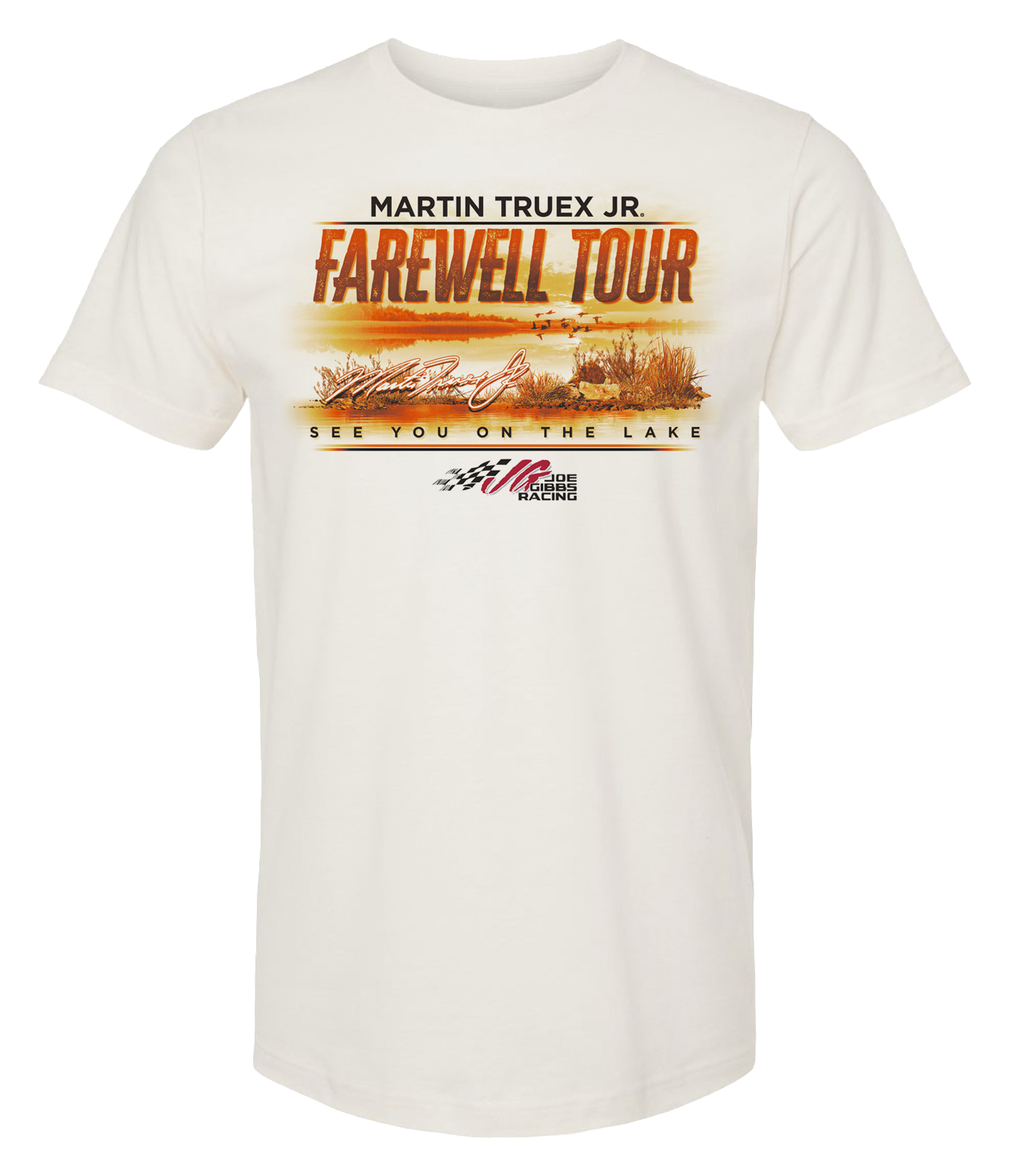 Image of NASCAR Martin Truex Jr. Farewell Tour Short-Sleeve T-Shirt for Men - White