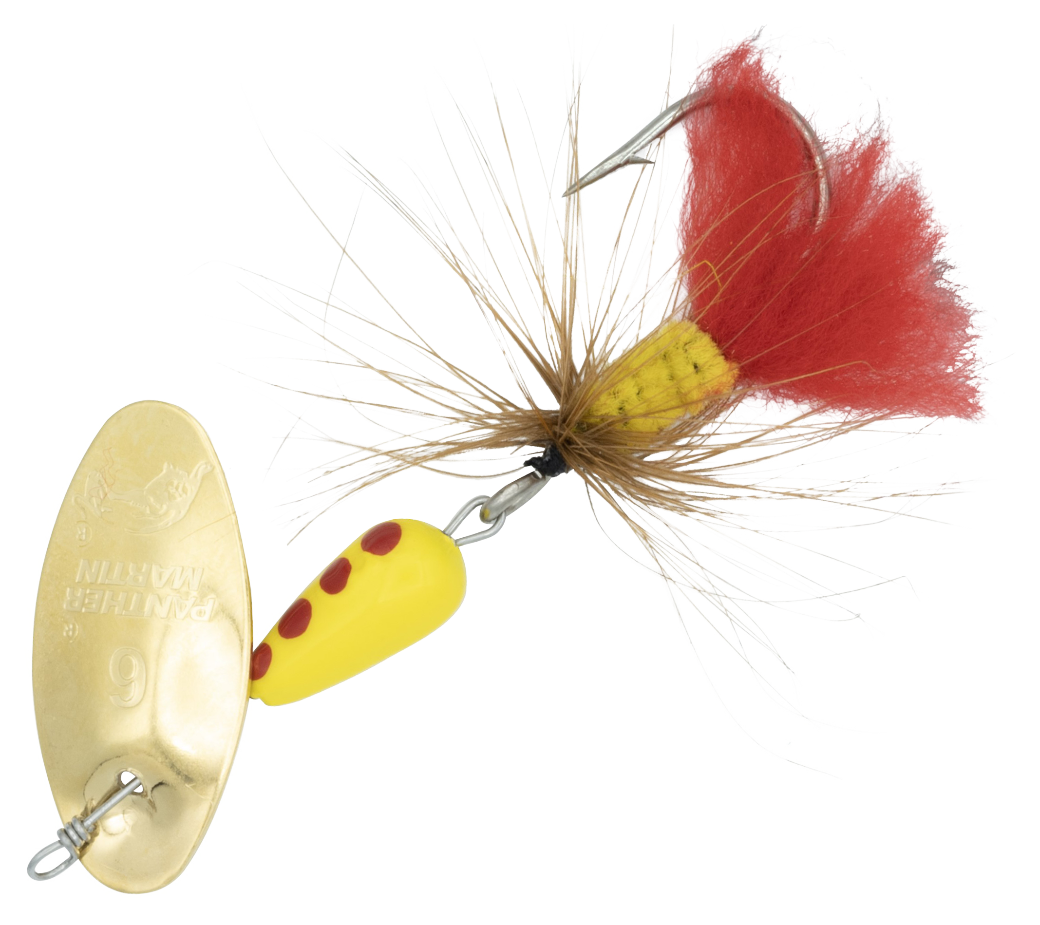 Image of Panther Martin Single Hook Fly Spinner - Gold/Brown - 1/16 oz.