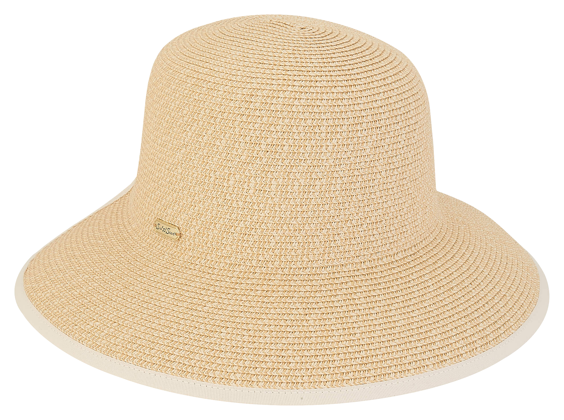 Image of Sun 'N' Sand Paperbraid Backless Brimmed Hat for Ladies - Natural