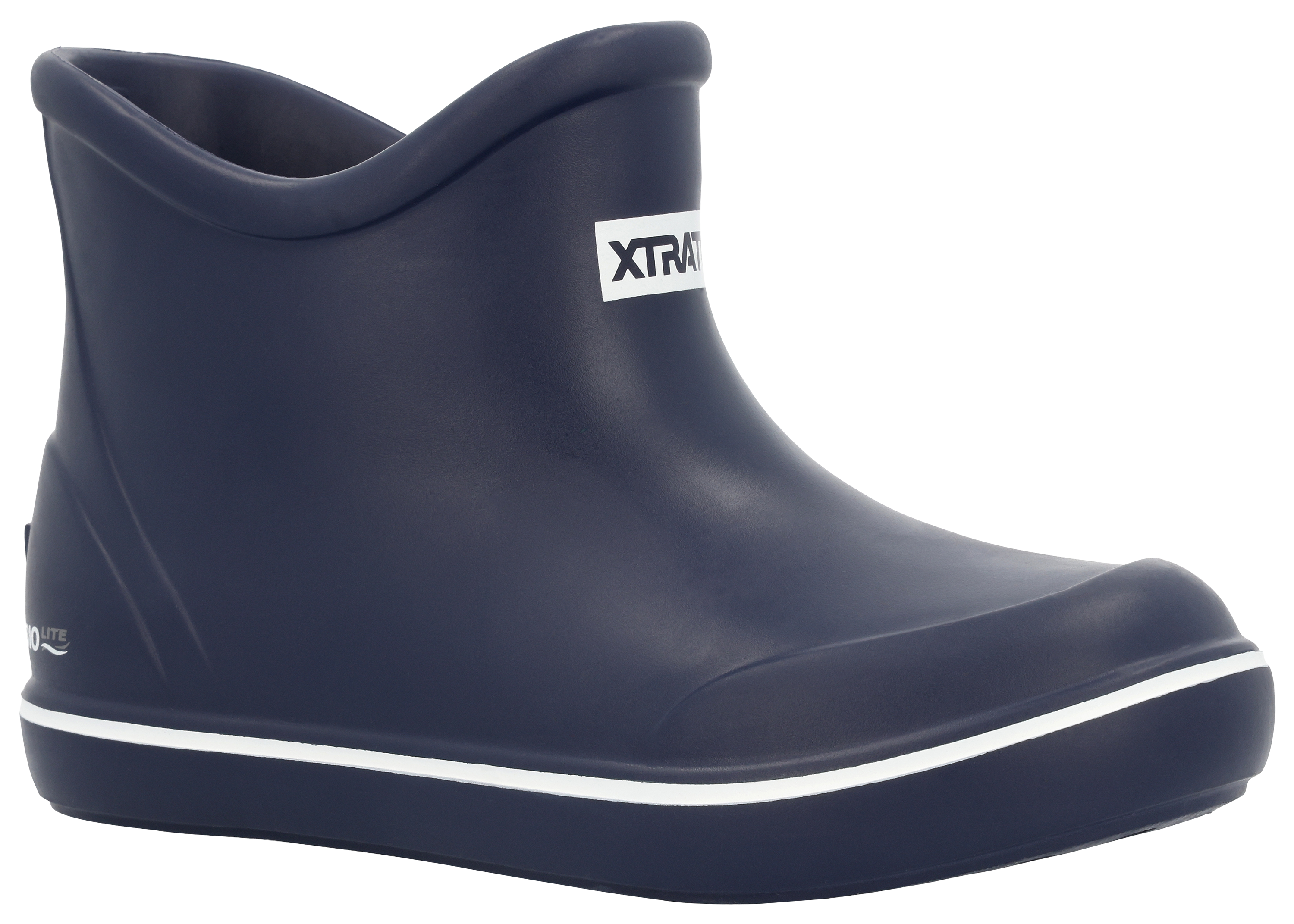 Image of XTRATUF TUFS Ankle Deck Rubber Boots for Kids - Navy - 5 Kids