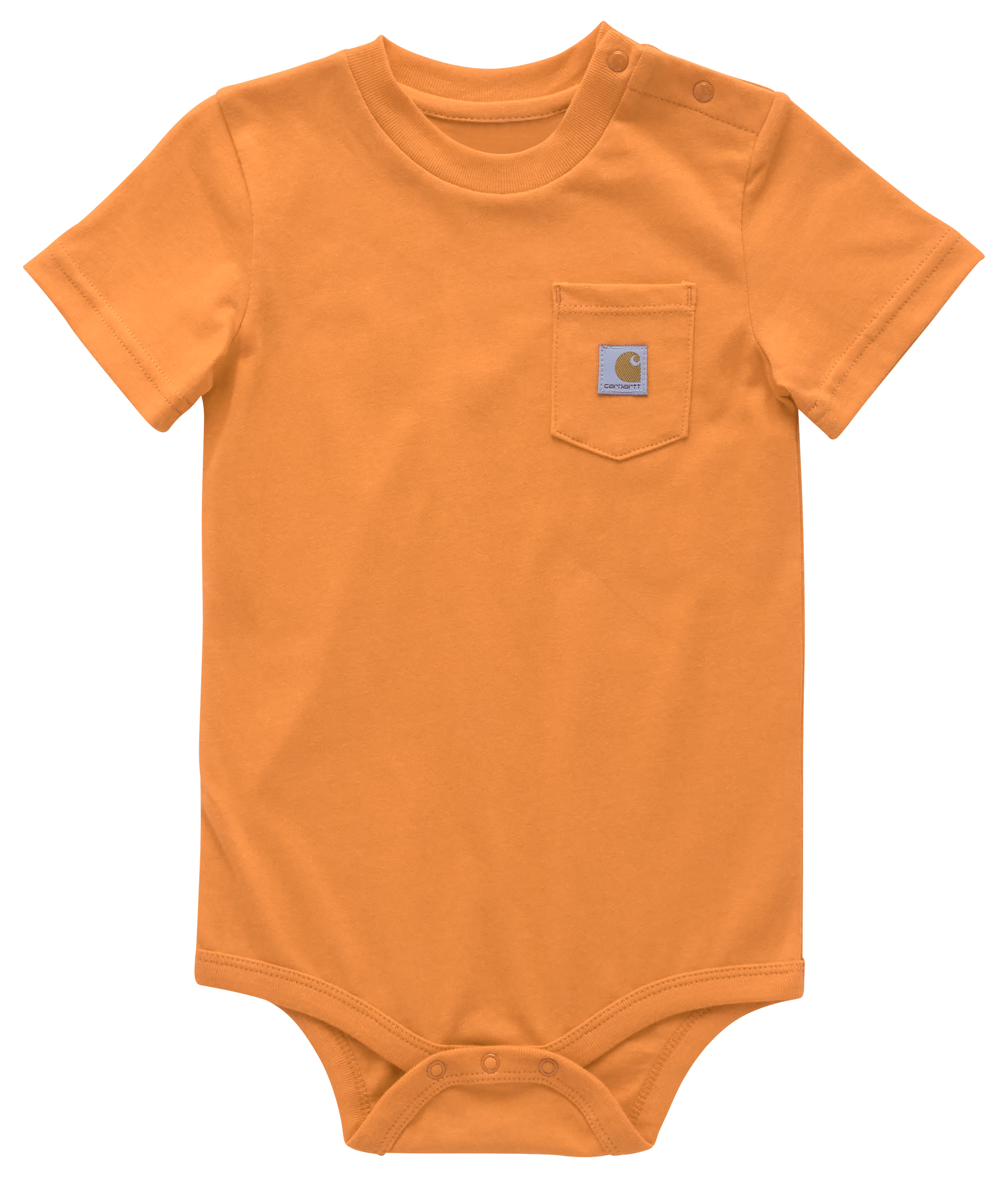Image of Carhartt Pocket Short-Sleeve Bodysuit for Babies - Exotic Orange