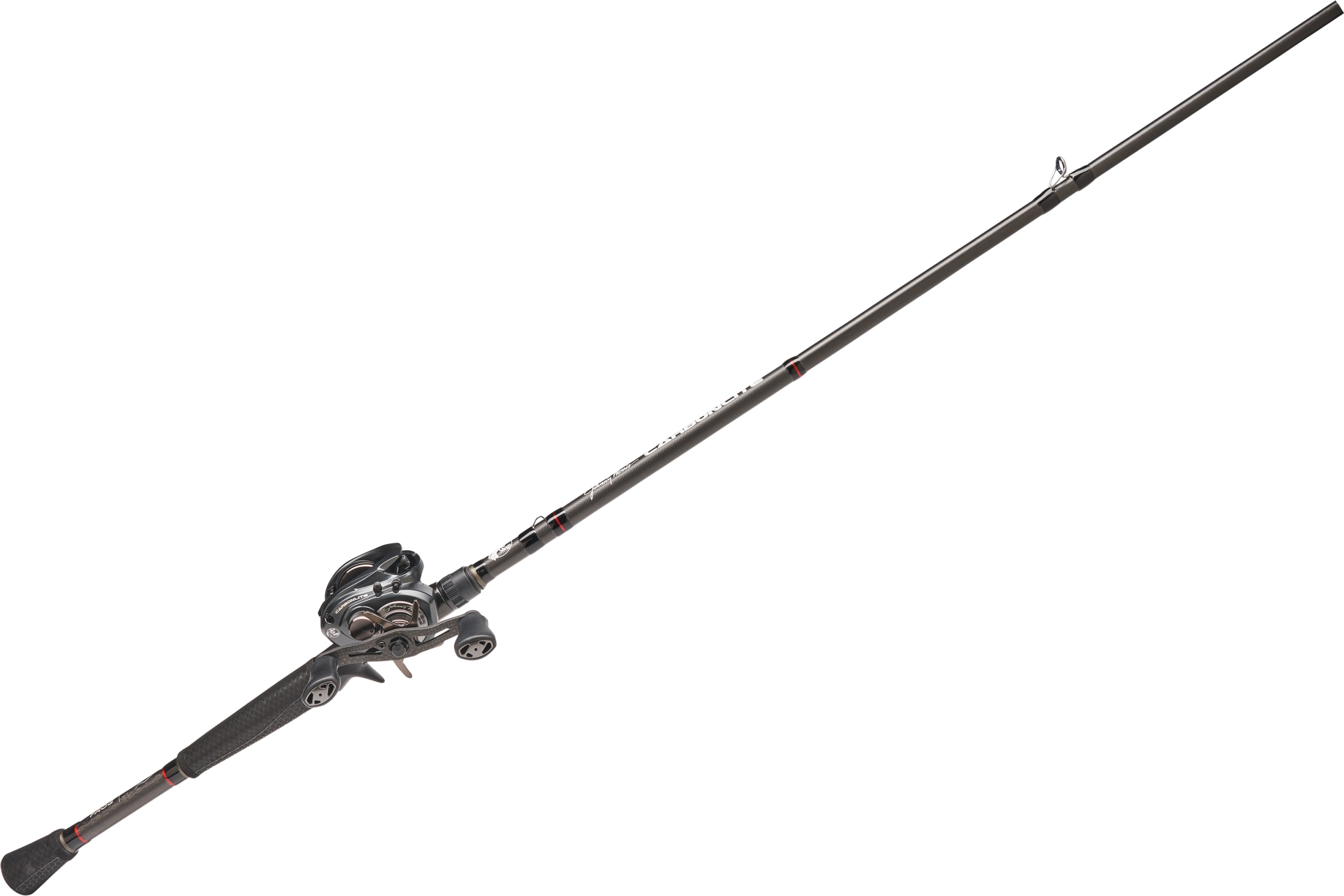 Image of Bass Pro Shops Johnny Morris CarbonLite Technique Baitcast Pre-Mount Combo - Left - 7'3'' - Medium Heavy - 7.5:1