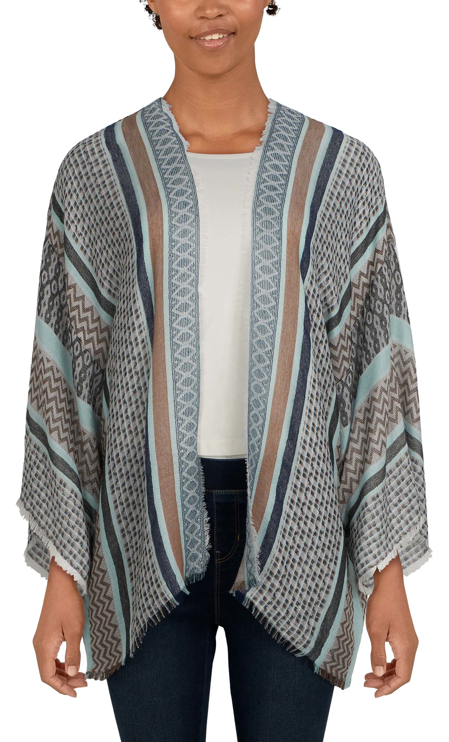 Image of Natural Reflections Dreamweaver Kimono - Multi - L/XL