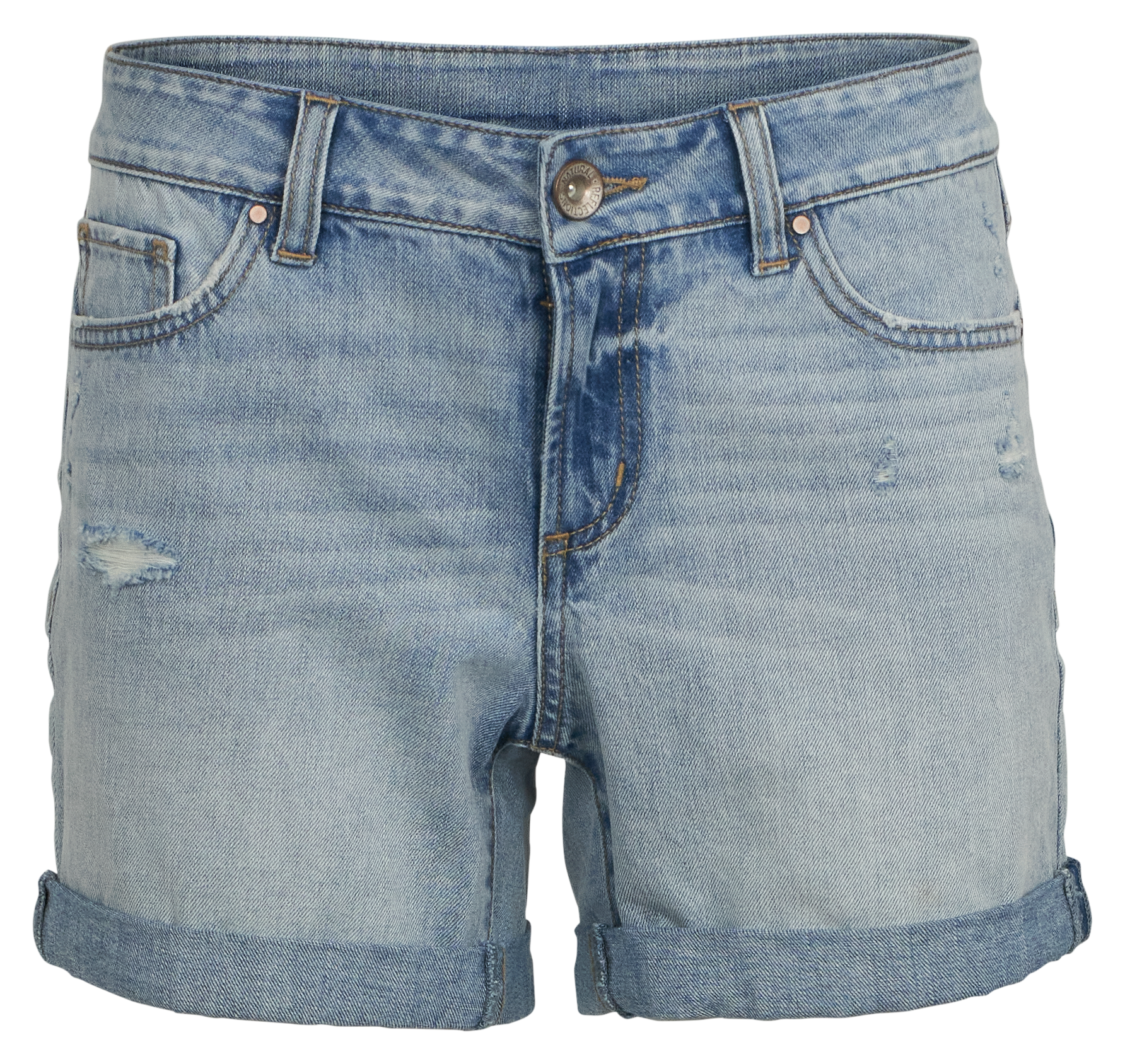 Image of Natural Reflections Easy River Cuffed Shorts - Light Vintage - 6