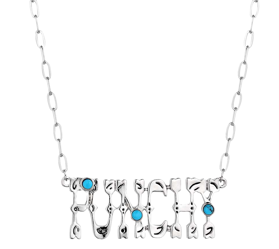 Image of Montana Silversmiths Punchy Charm Turquoise Necklace