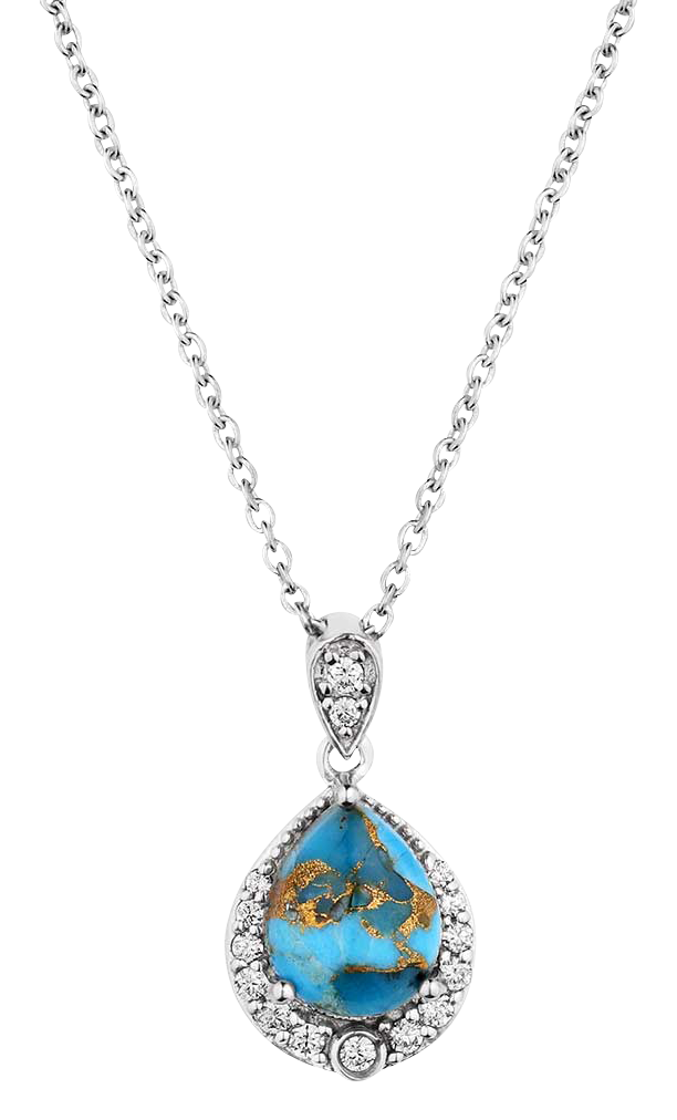 Image of Montana Silversmiths Blue Rivers Turquoise Necklace