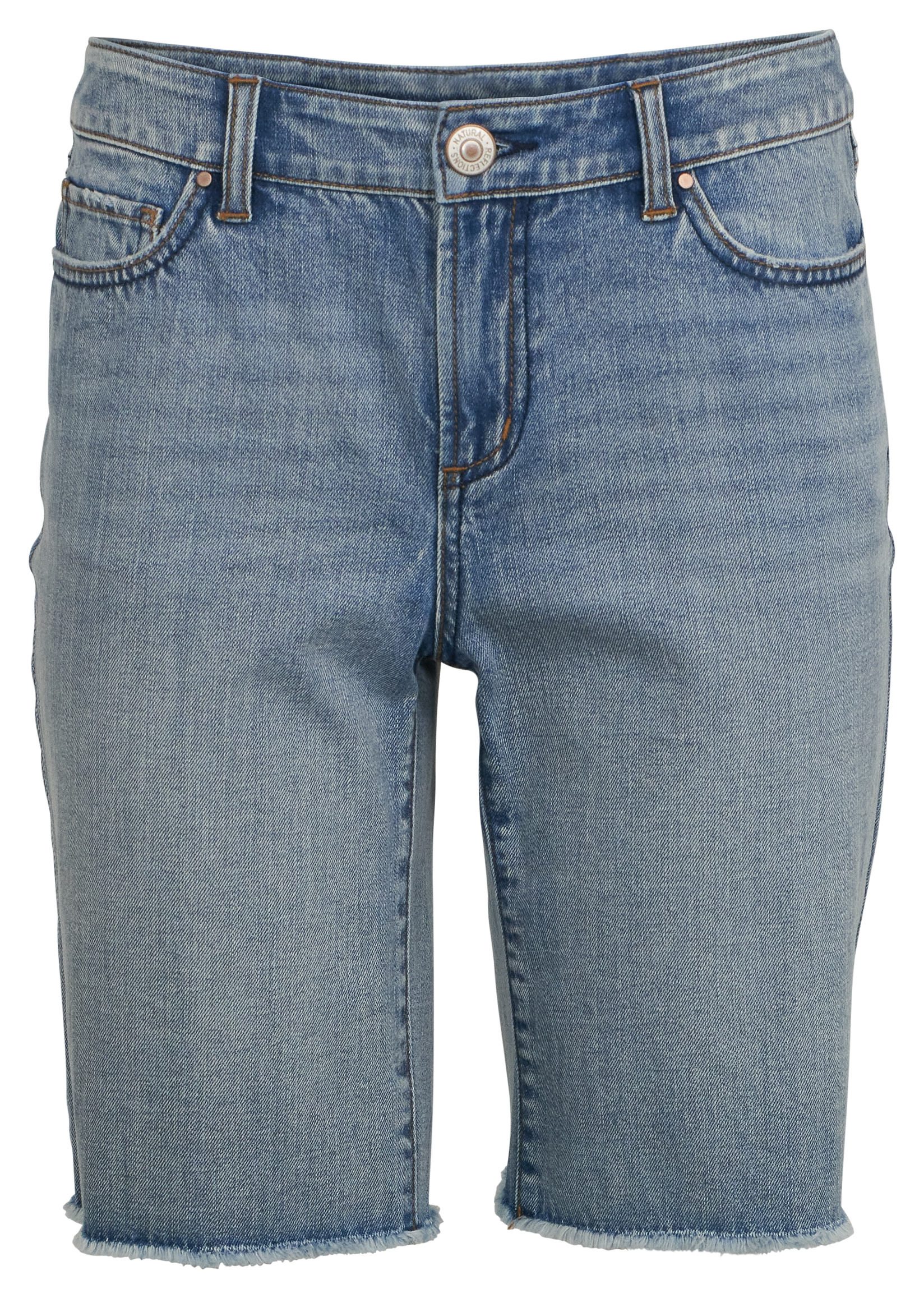 Image of Natural Reflections Osage Bermuda Shorts - Medium Wash