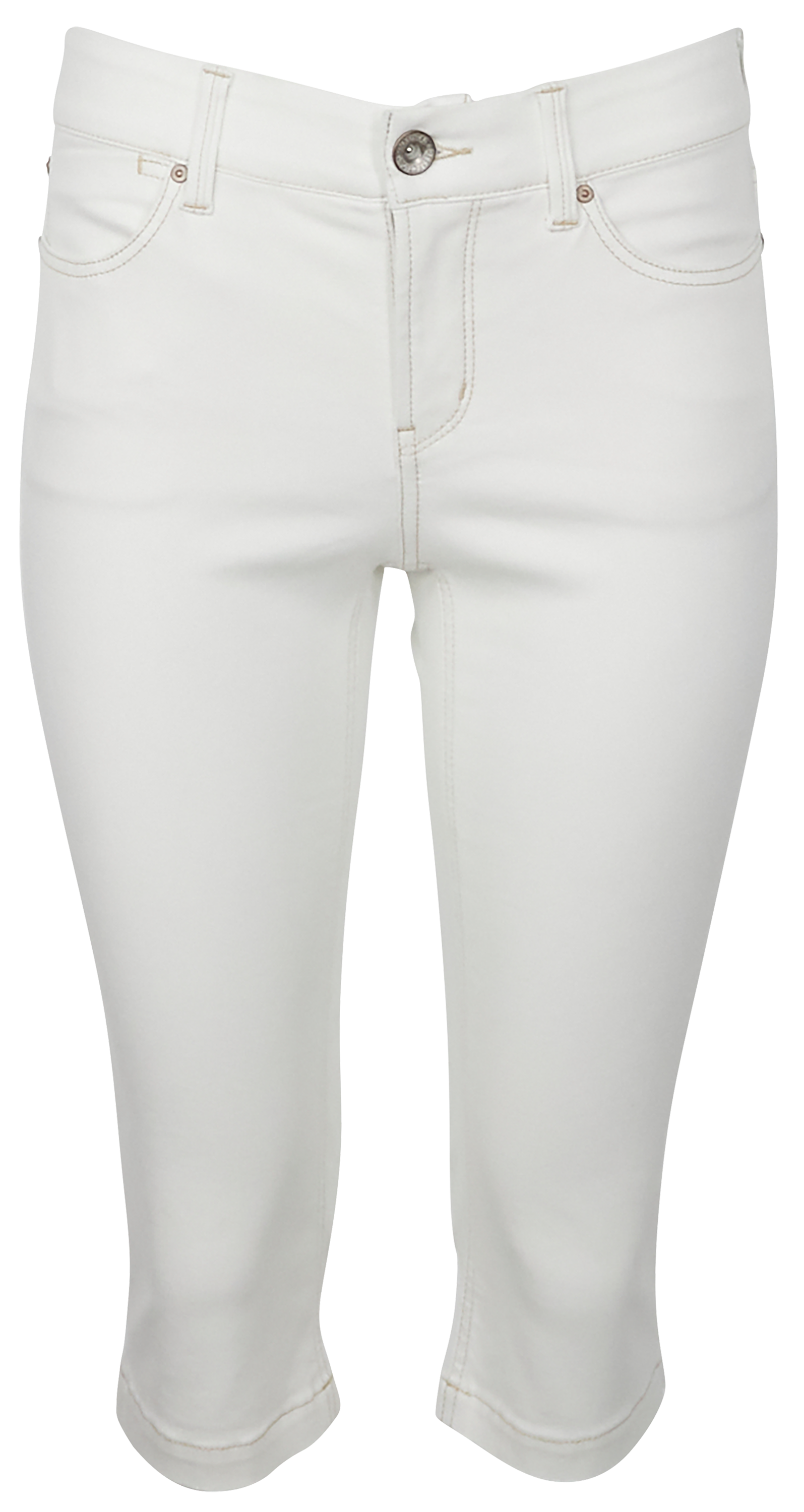 Image of Natural Reflections Campside Skimmer Capris - Ecru