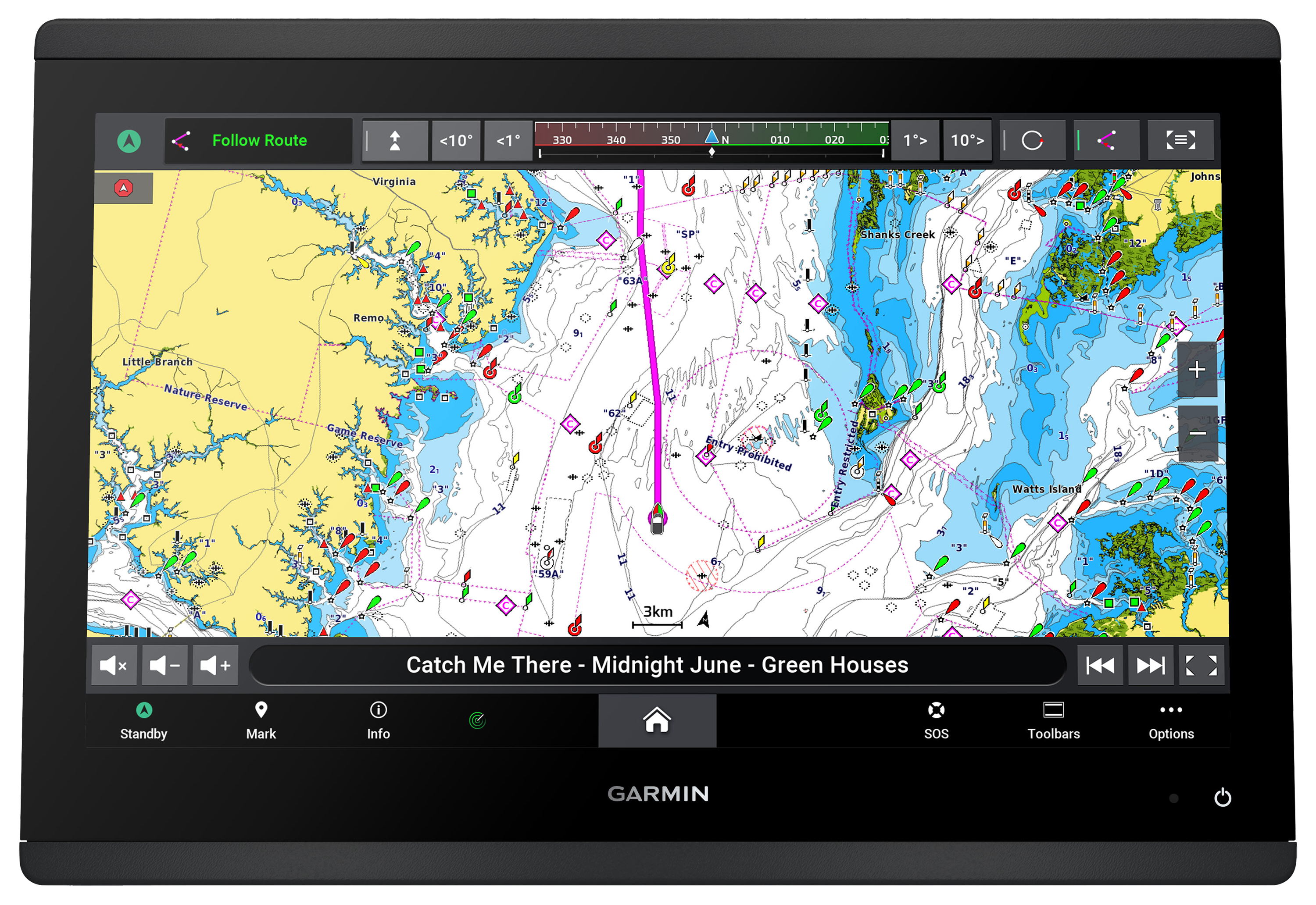 Image of Garmin GPSMAP 1643 Non-Sonar with Garmin Navionics+ Mapping Chartplotter