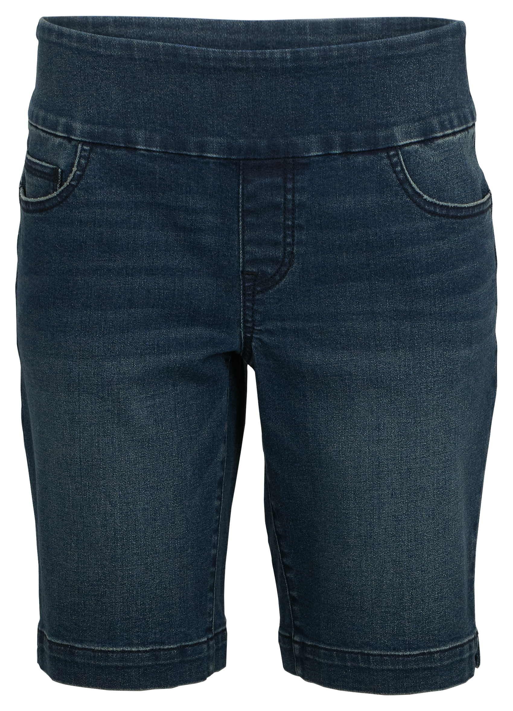 Image of Natural Reflections Uplift Bermuda Shorts - Dark Wash