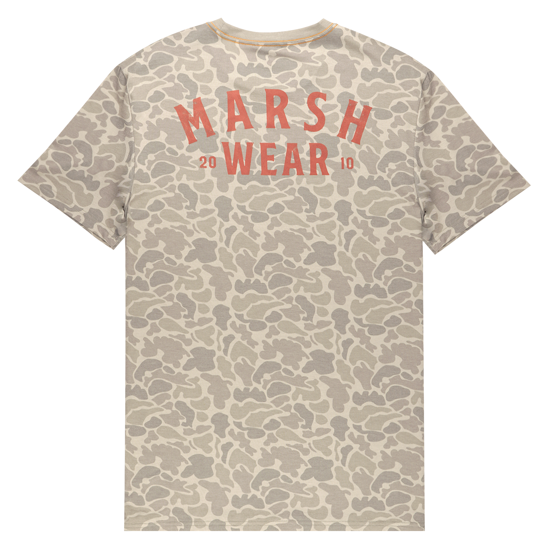Image of Marsh Wear Stackhouse Hagood Short-Sleeve Shirt for Men - Khaki Mallard Camo