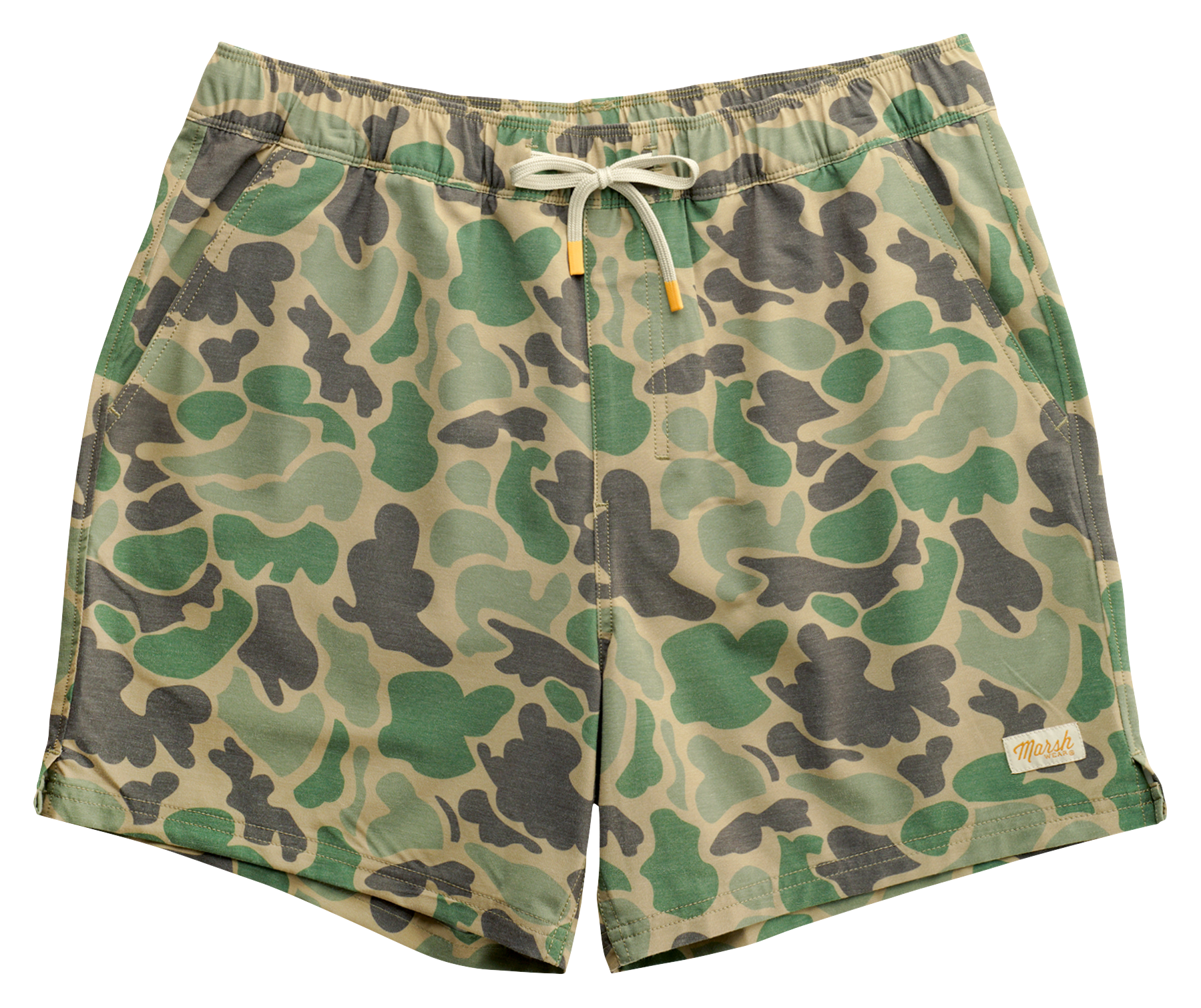 Image of "Marsh Wear Fulton Volley 6"" Shorts - Green Mallard Camo"