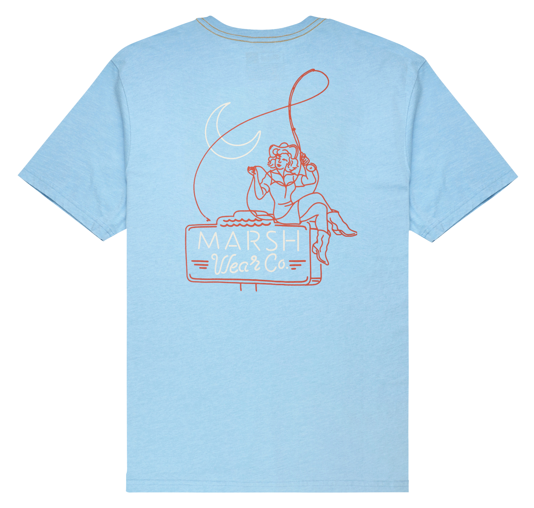 Image of Marsh Wear Pin Up Short-Sleeve T-Shirt for Men - Bluesteel Heather