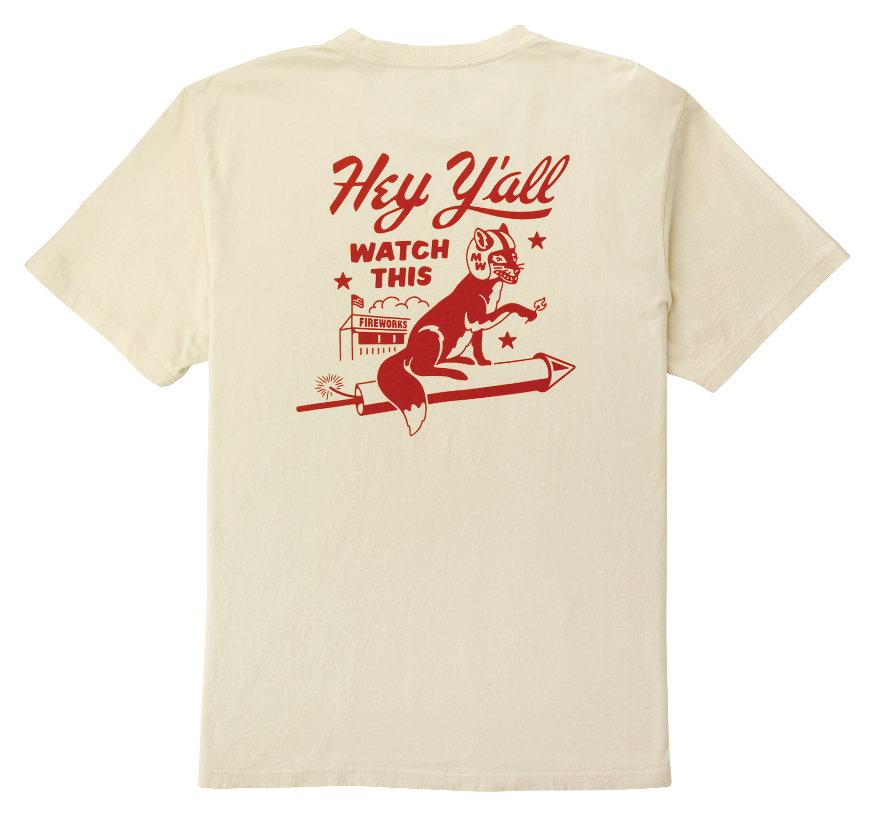 Image of Marsh Wear Watch This Short-Sleeve T-Shirt for Men - Vintage White