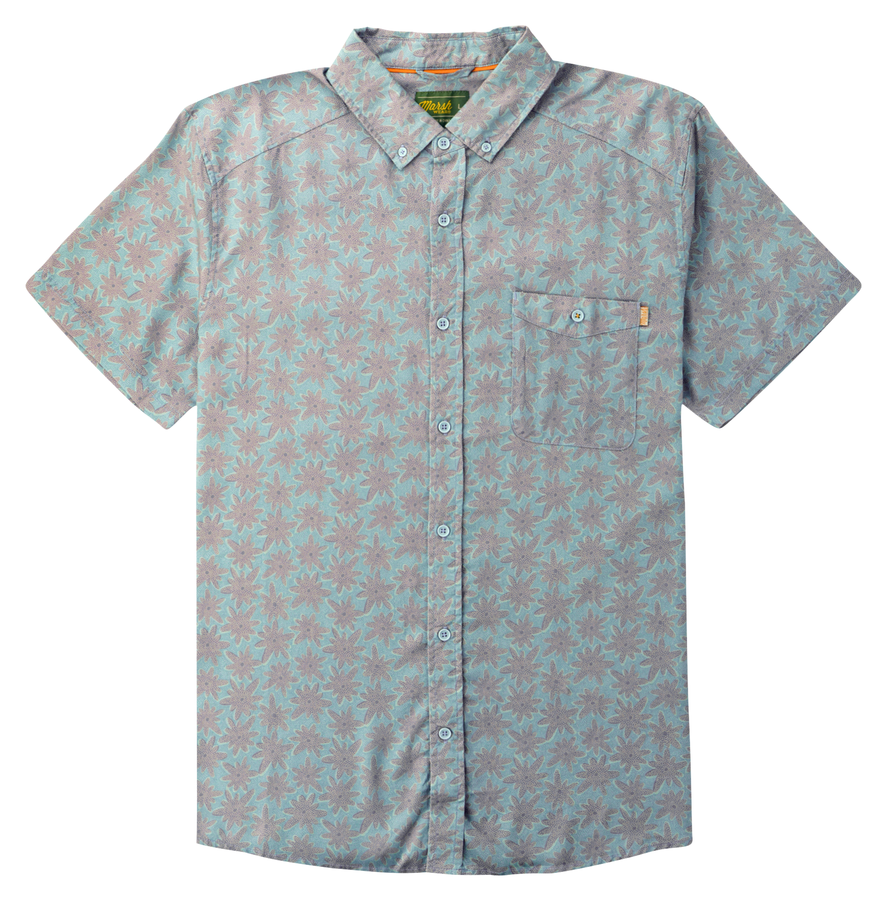 Image of Marsh Wear Hagood Pocket Short-Sleeve Shirt for Men - Cloud