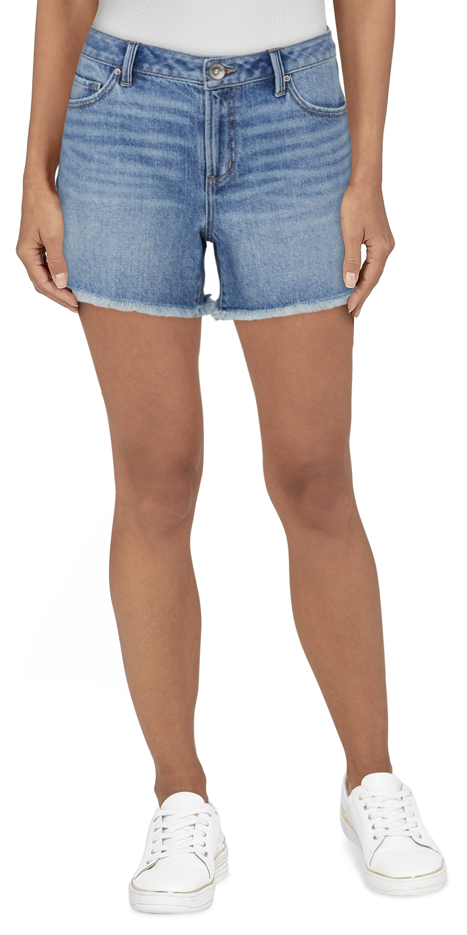 Image of Natural Reflections Weekend Cut-Off Shorts for Ladies - Light Wash - 4