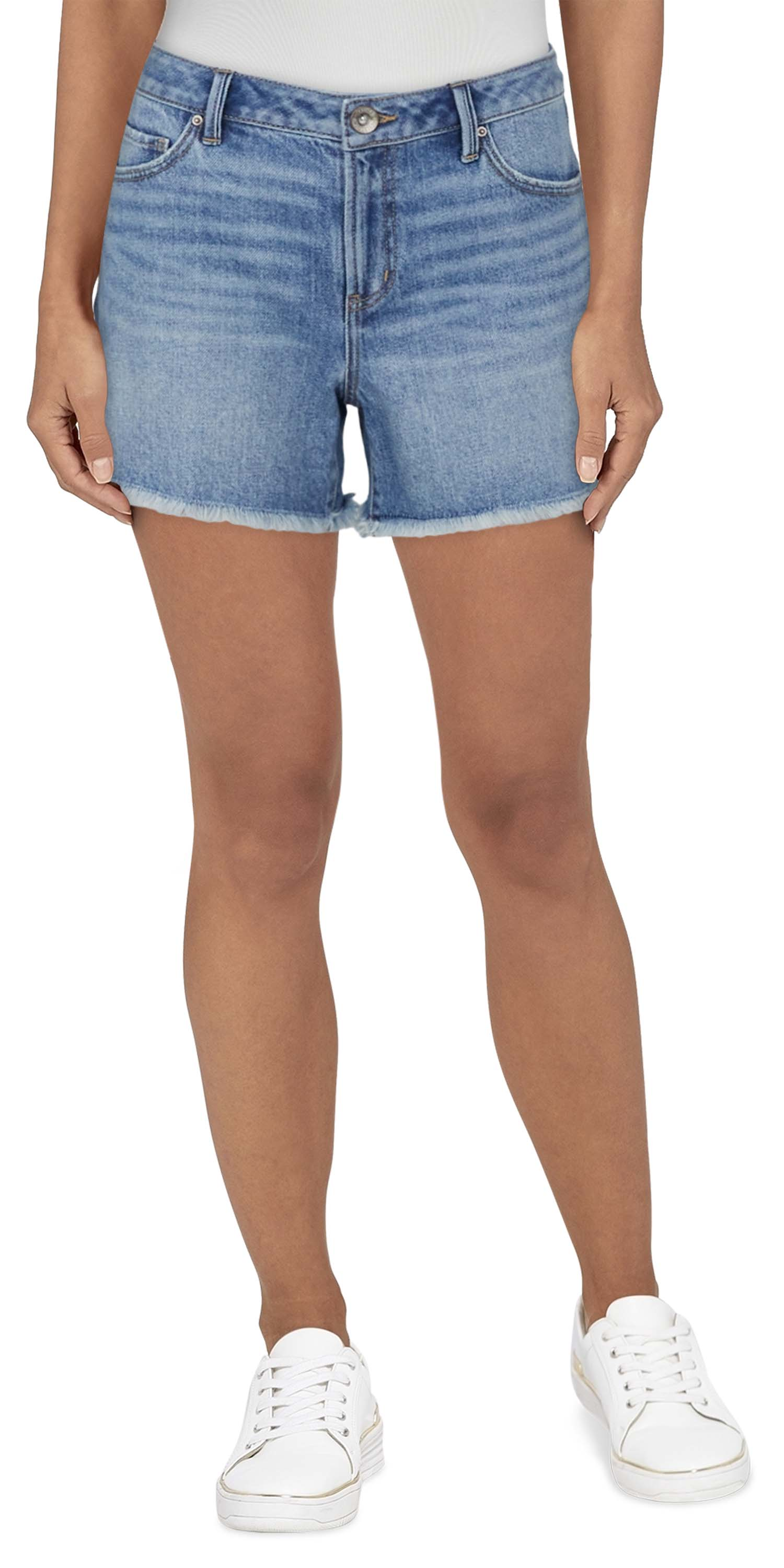 Image of Natural Reflections Weekend Cut-Off Shorts - Light Wash - 18