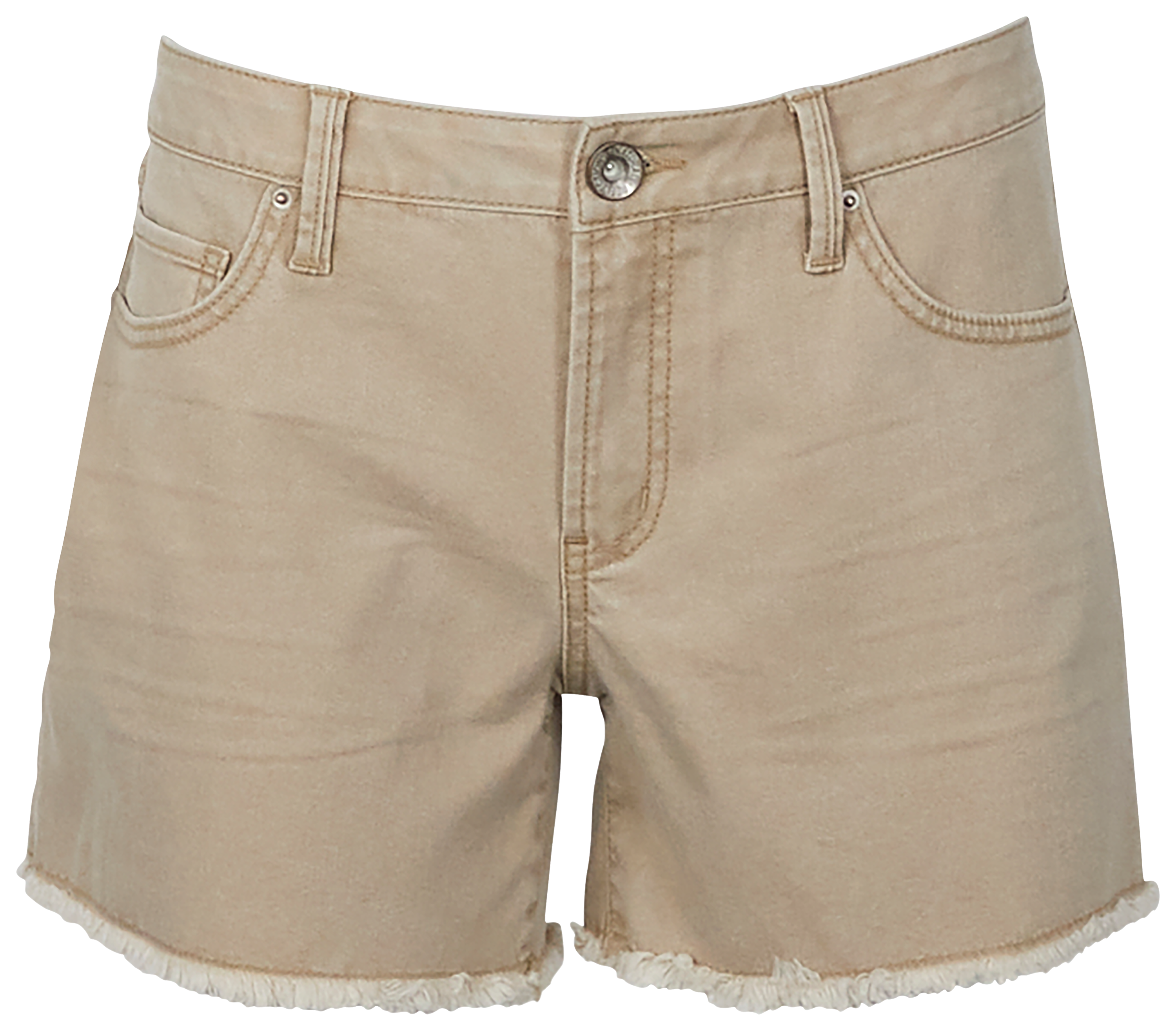 Image of Natural Reflections Weekend Cut-Off Shorts - Khaki