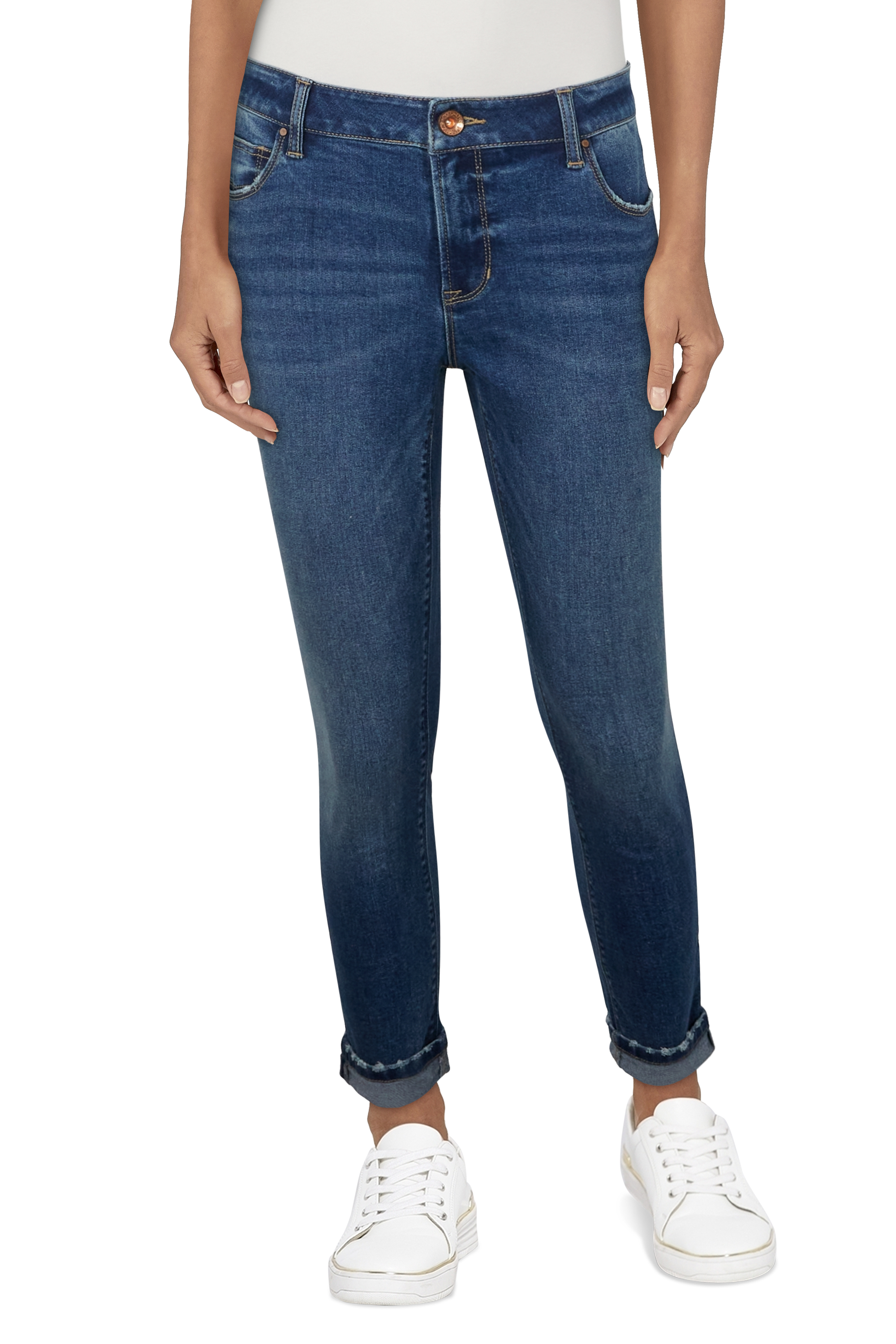 NATURAL REFLECTIONS Winston Cuffed Crop Jeans