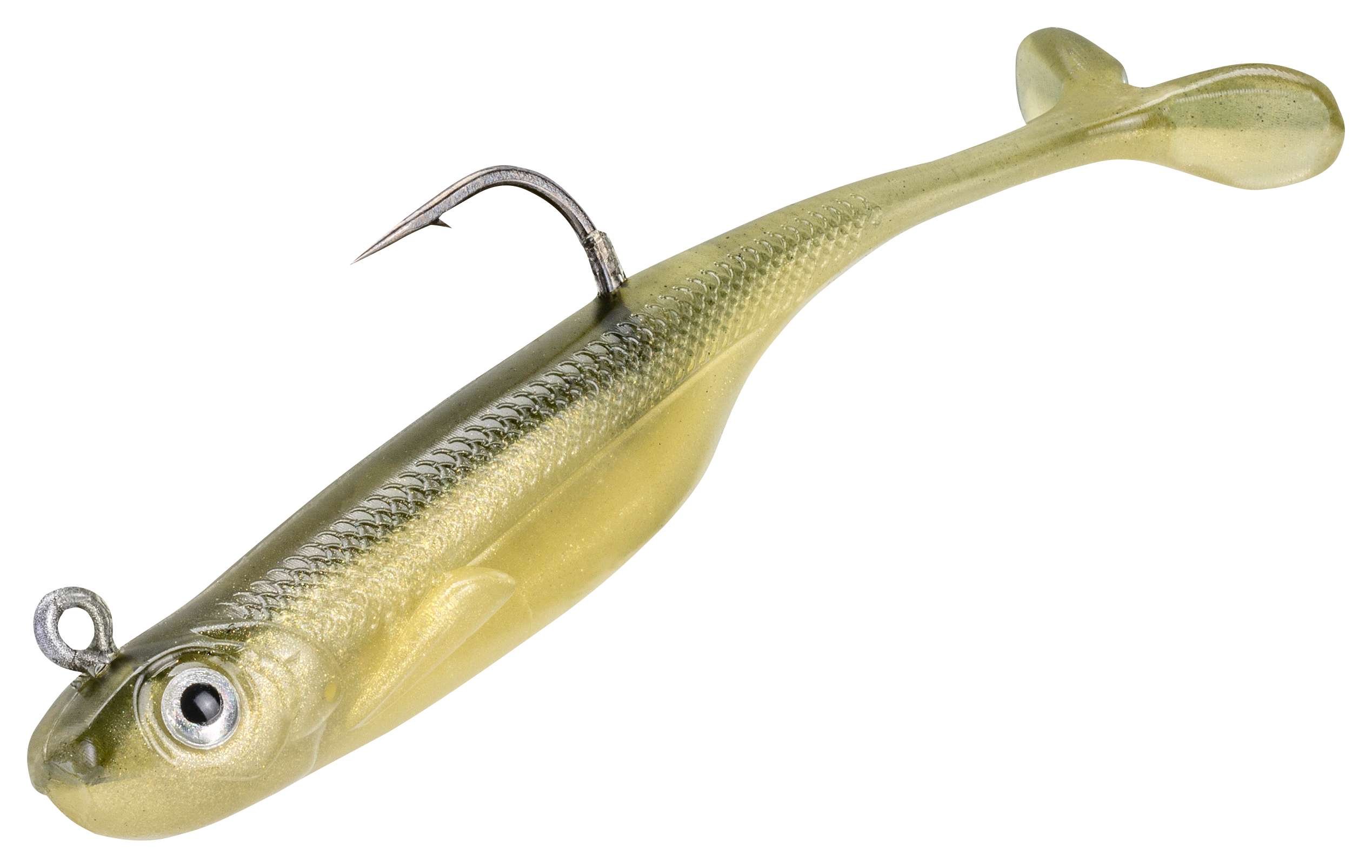 Image of "Strike King Rigged Pinger Minnow - Chrome AYU - 3"" - 1/4 oz."