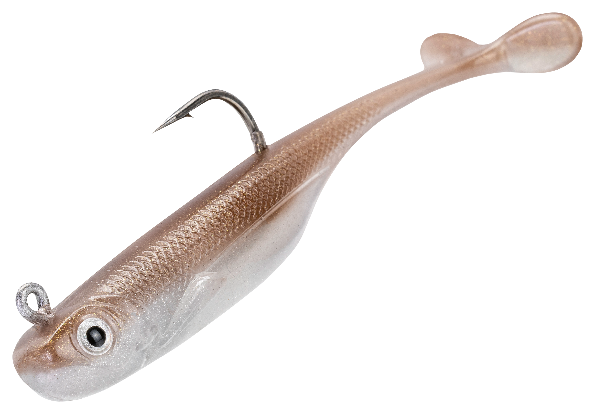 Image of "Strike King Rigged Pinger Minnow - Reel Shad - 3"" - 1/4 oz."