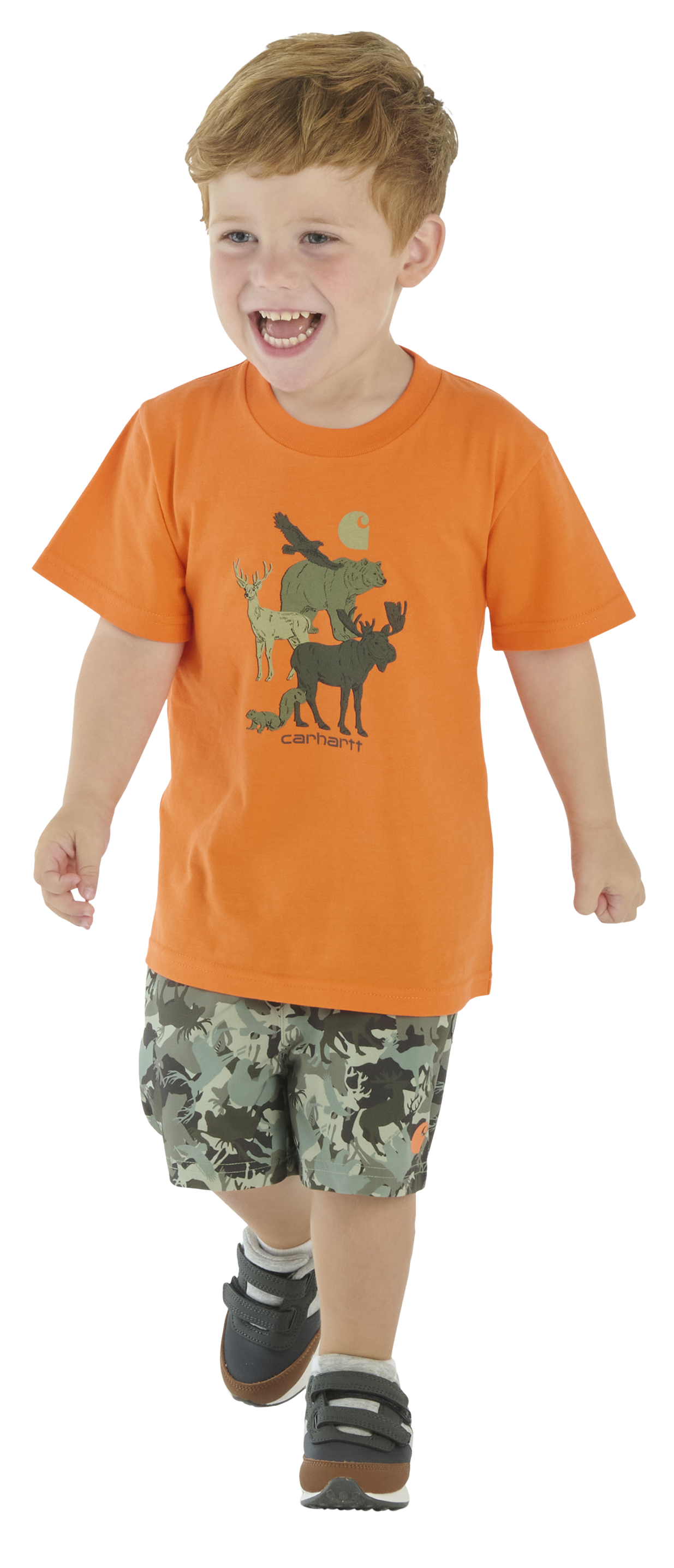 CARHARTT Short-Sleeve T-Shirt and Camo Shorts Set for Toddlers