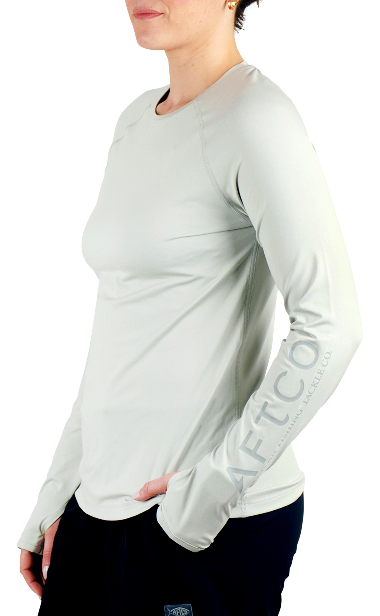 Image of AFTCO Samurai Performance Long-Sleeve Shirt for Ladies - Oyster Gray Heather - L