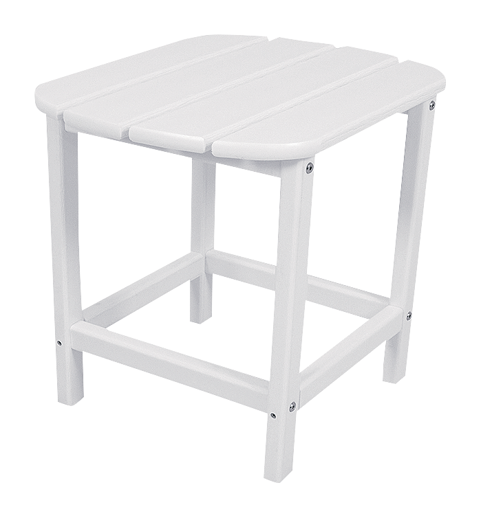 Image of "POLYWOOD South Beach 18"" Side Table - White"