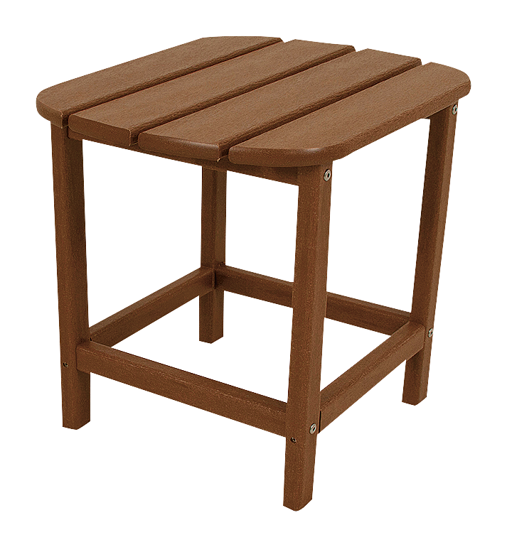 Image of "POLYWOOD South Beach 18"" Side Table - Teak"