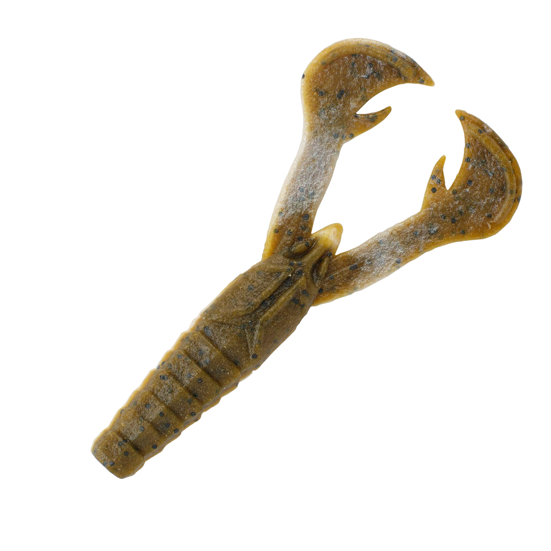 Image of Berkley PowerBait MaxScent Crud Craw - Green Pumpkin/Pearl White - 4''