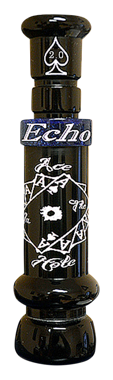 Image of Echo Calls Ace In The Hole Cutdown 2.0 Duck Call - Pearl/Black