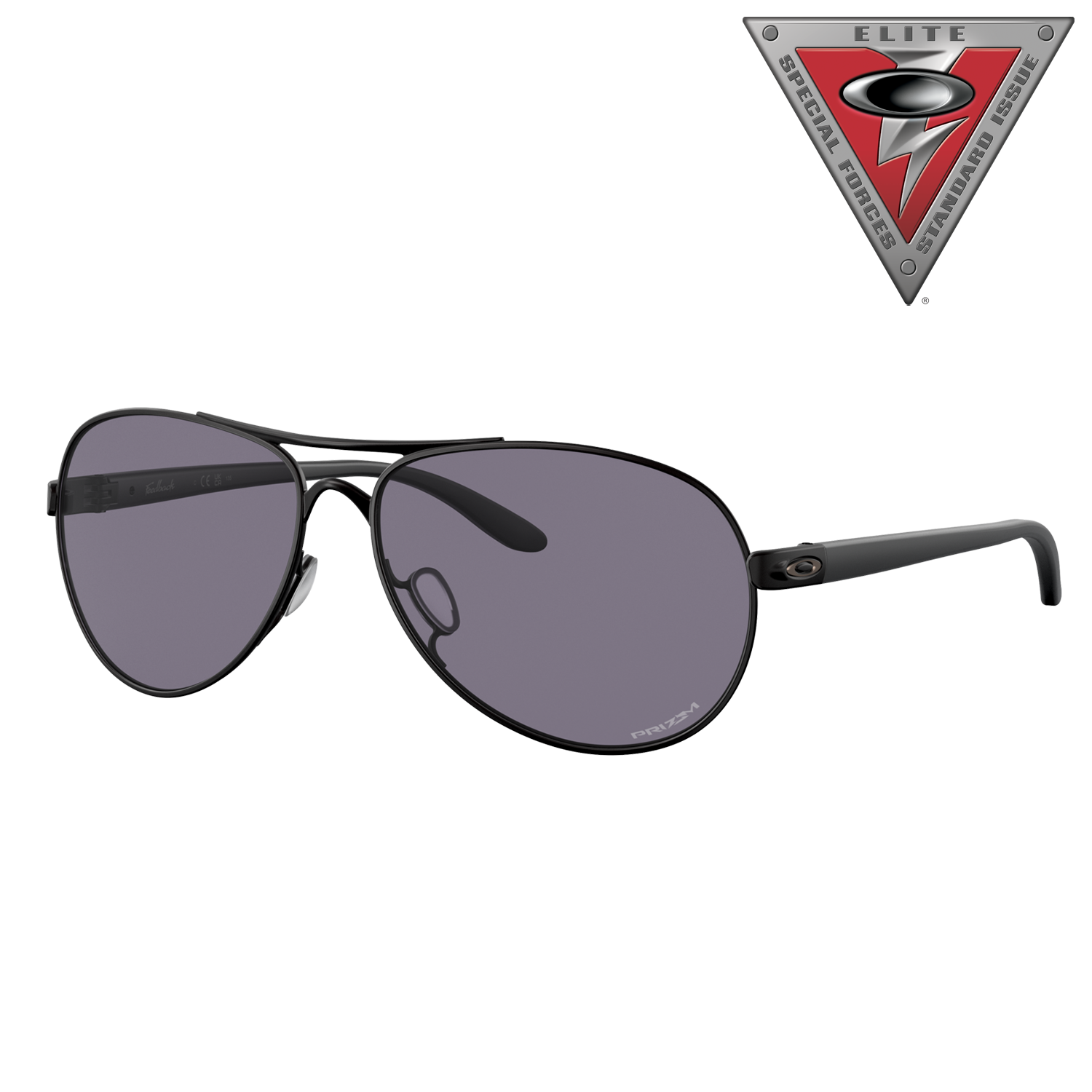 Image of Oakley SI Feedback OO4079 Prizm Grey Sunglasses for Ladies