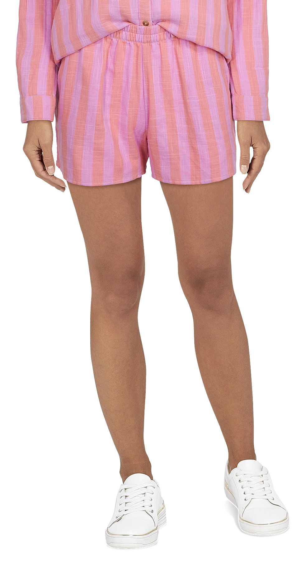 Natural Reflections Cabana Stripe Shorts for Ladies                                                                             