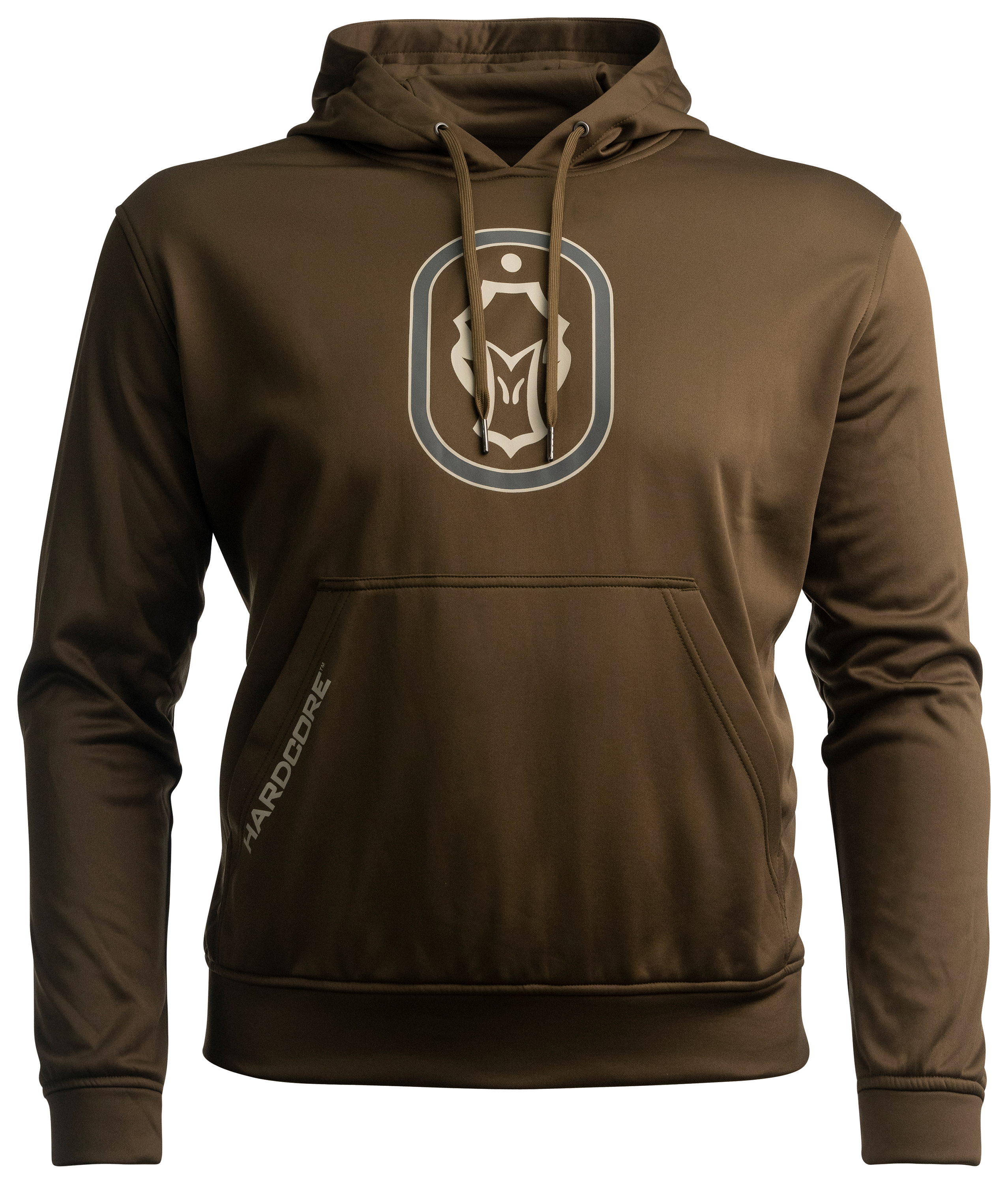 Image of Hardcore Waterfowl Logo Hoodie for Men - Sediment - XL