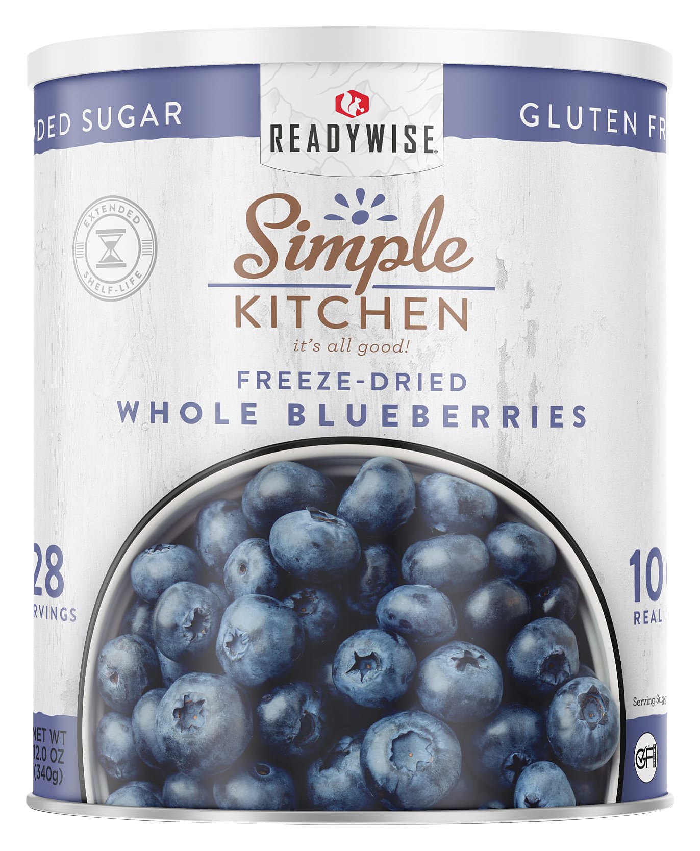 Image of ReadyWise Simple Kitchen #10-Can 3-Pack Freeze-Dried Whole Blueberries