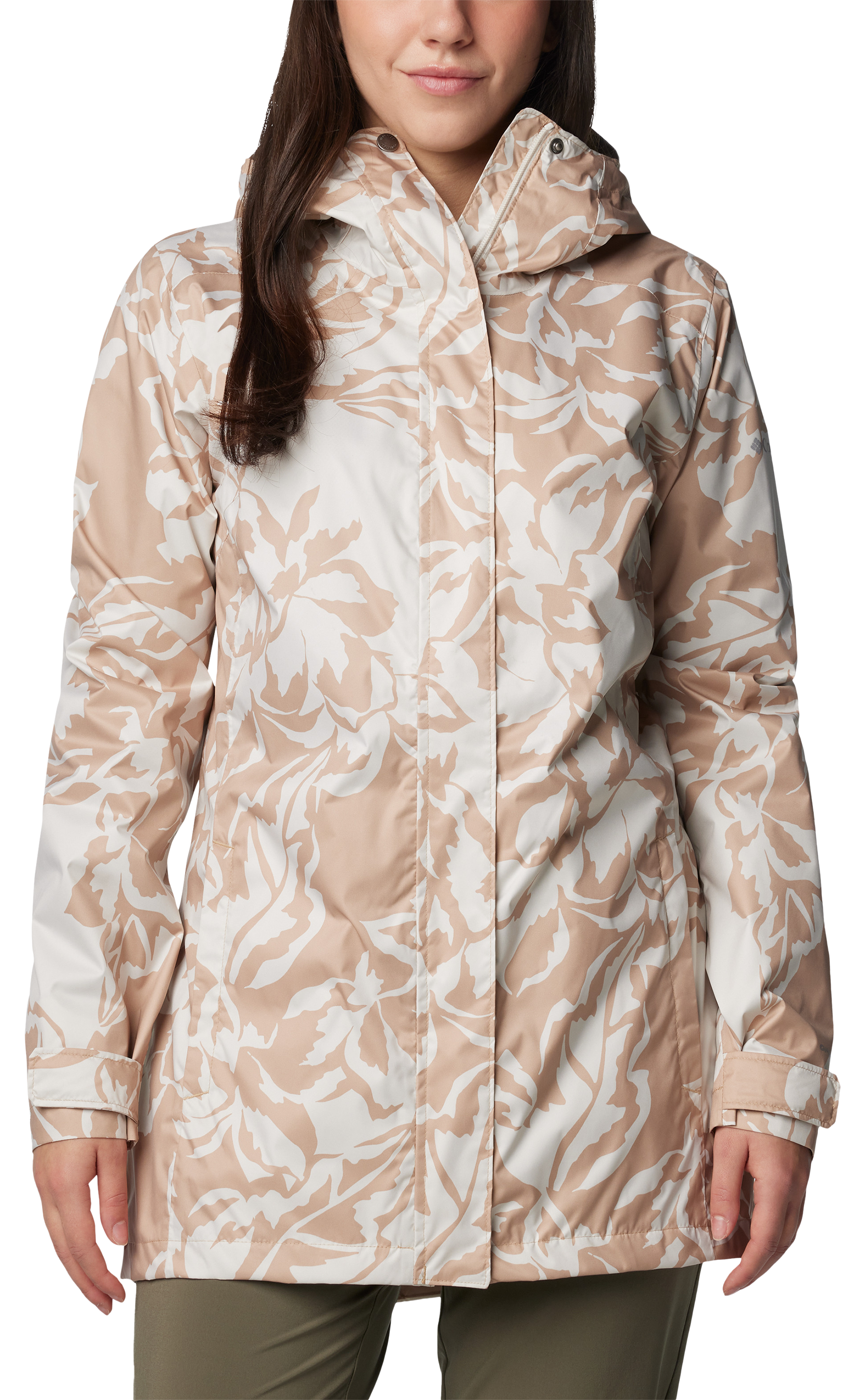 Image of Columbia Splash A Little III Printed Jacket for Ladies - Canoe Leafall Print - L