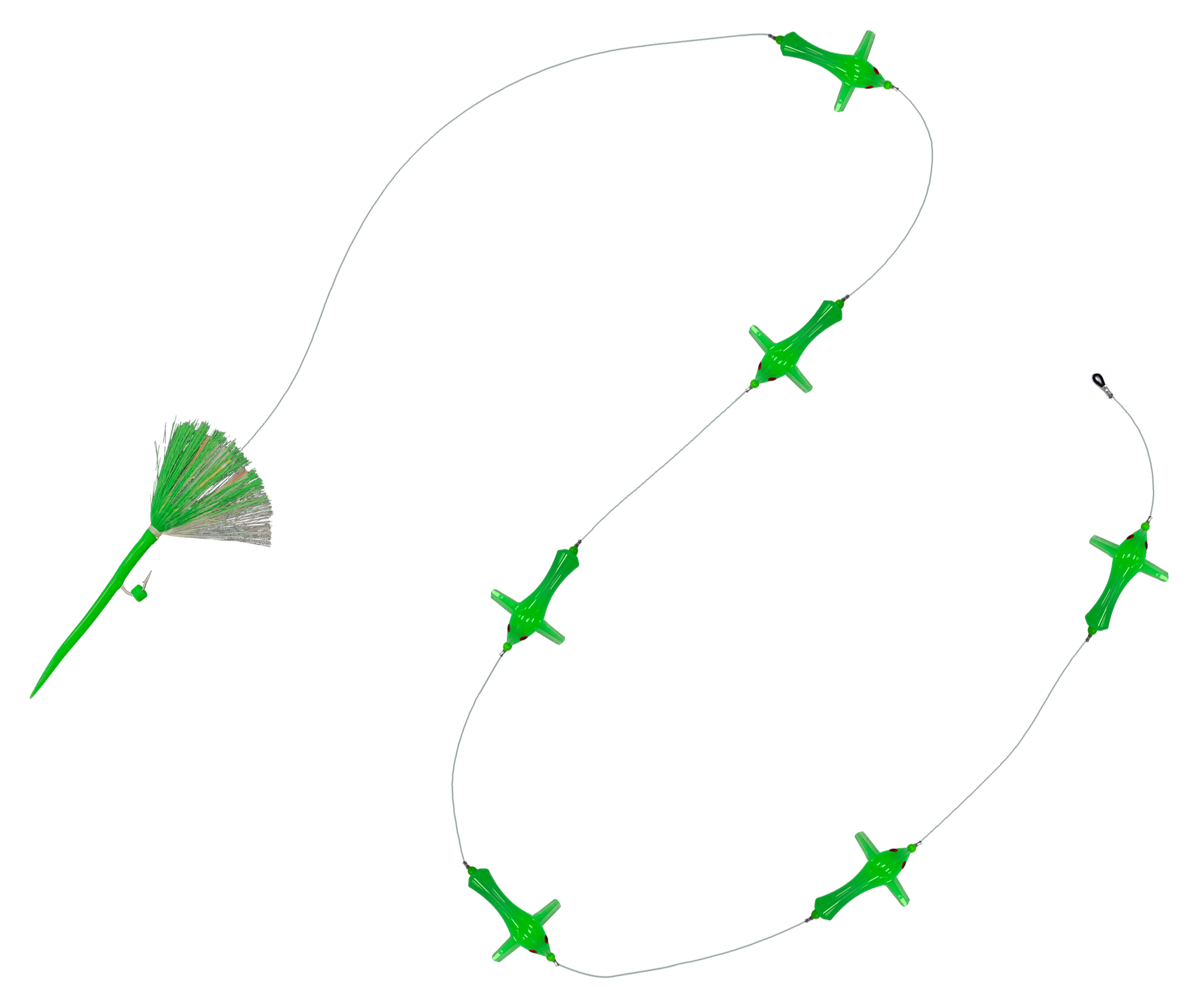 WolfPack Tackle Ahi Bird Chain - Crystal/Green