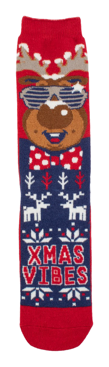 Image of Heat Holders ULTRA LITE Eddie Festive Jazzy Reindeer Crew Socks for Men