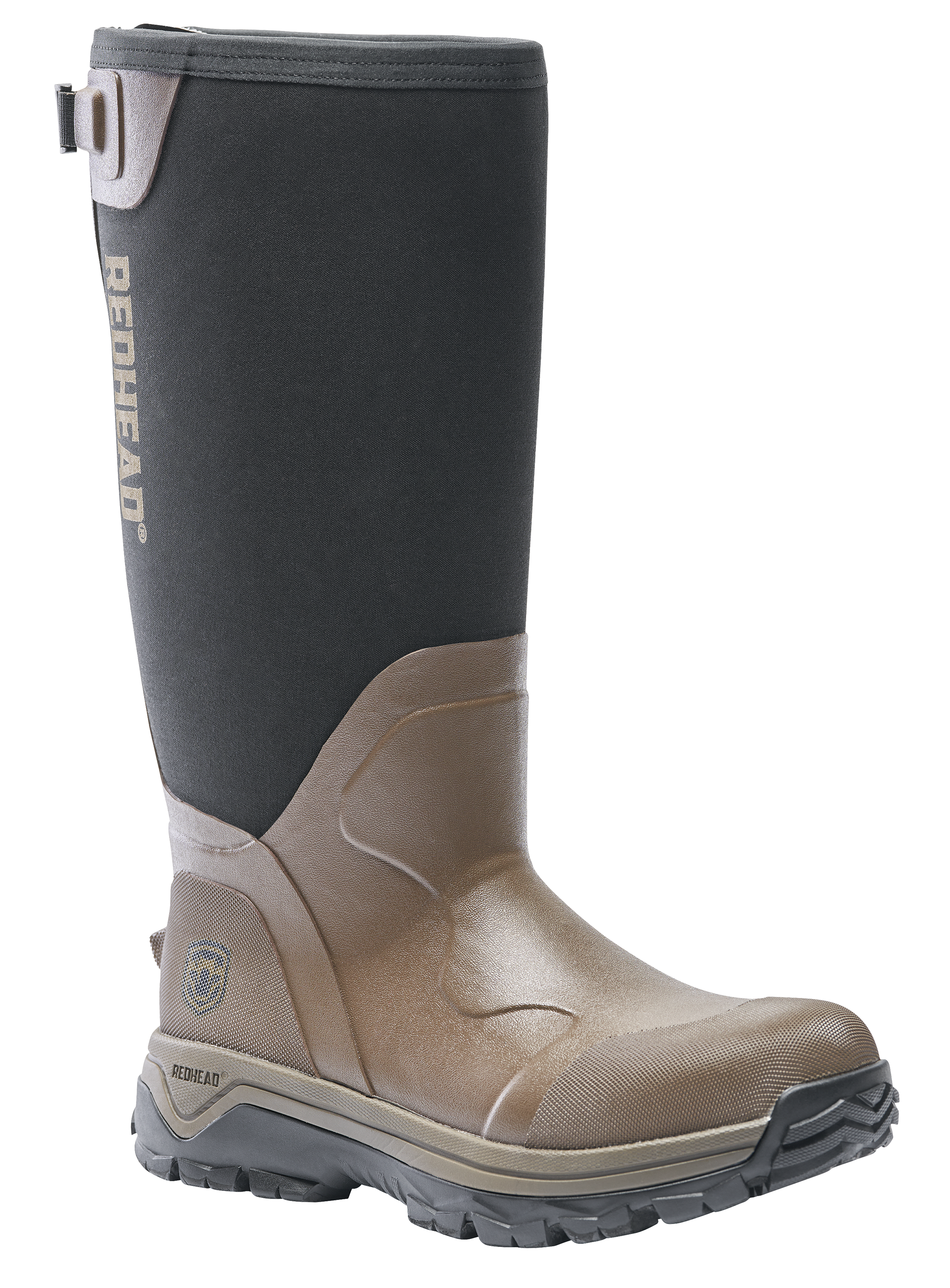 Image of RedHead Expedition Rubber Snake Boots for Men - Olive/Black - 10M