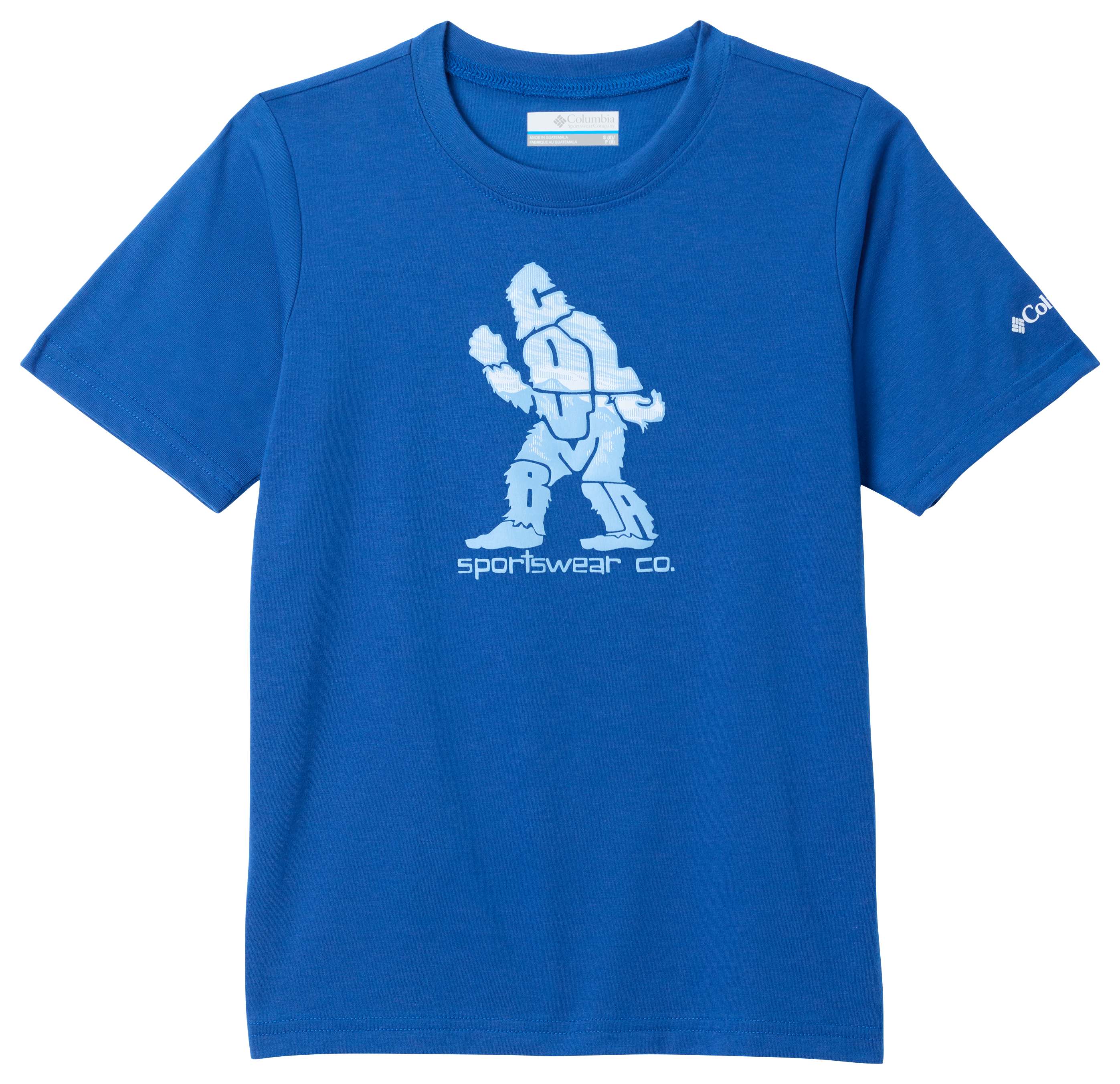 Image of Columbia La Poudre Pass Short-Sleeve T-Shirt for Kids - Mountain Blue/Living Legend - XXS
