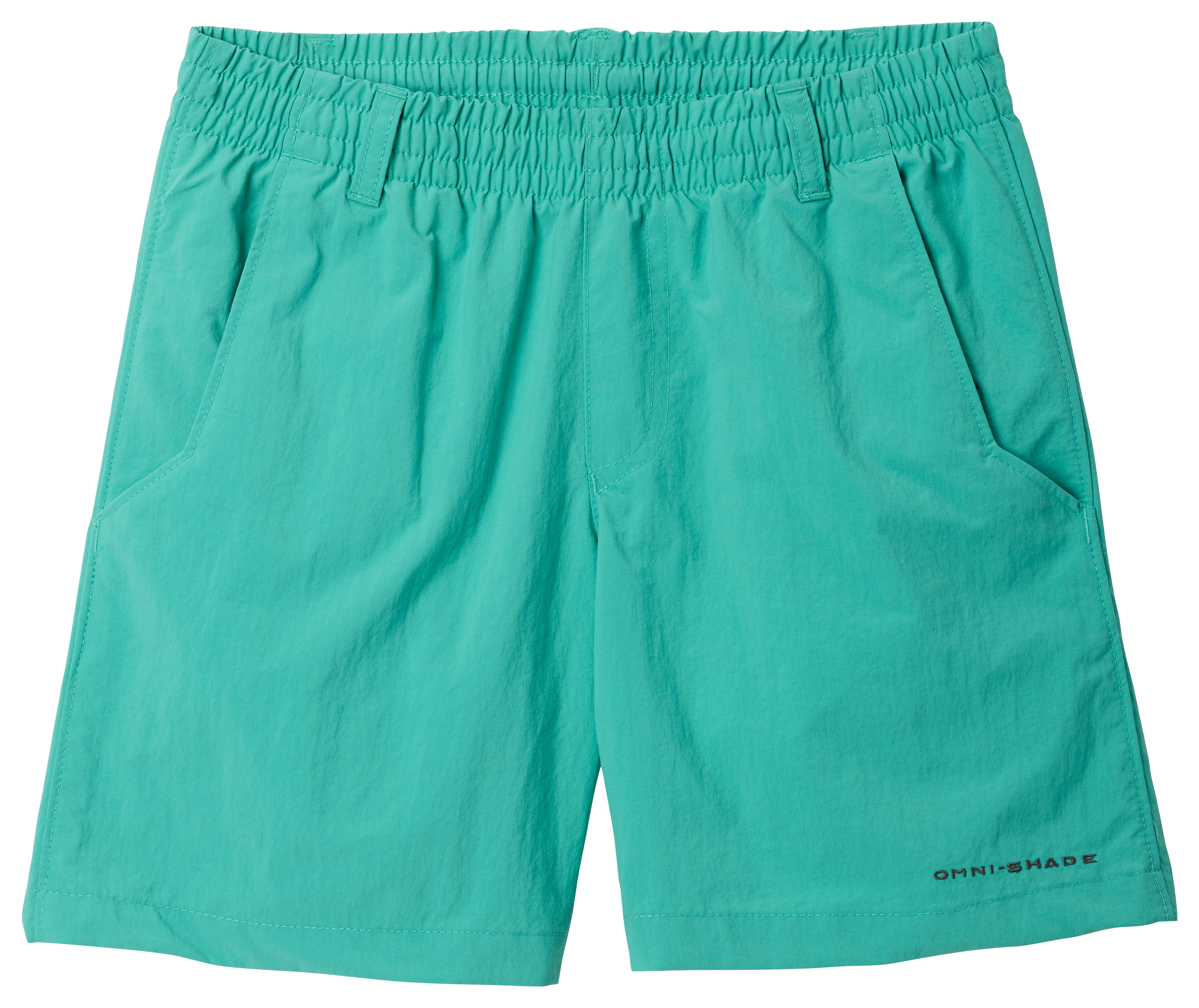 Image of Columbia Backcast II Shorts for Kids - Glaze Green