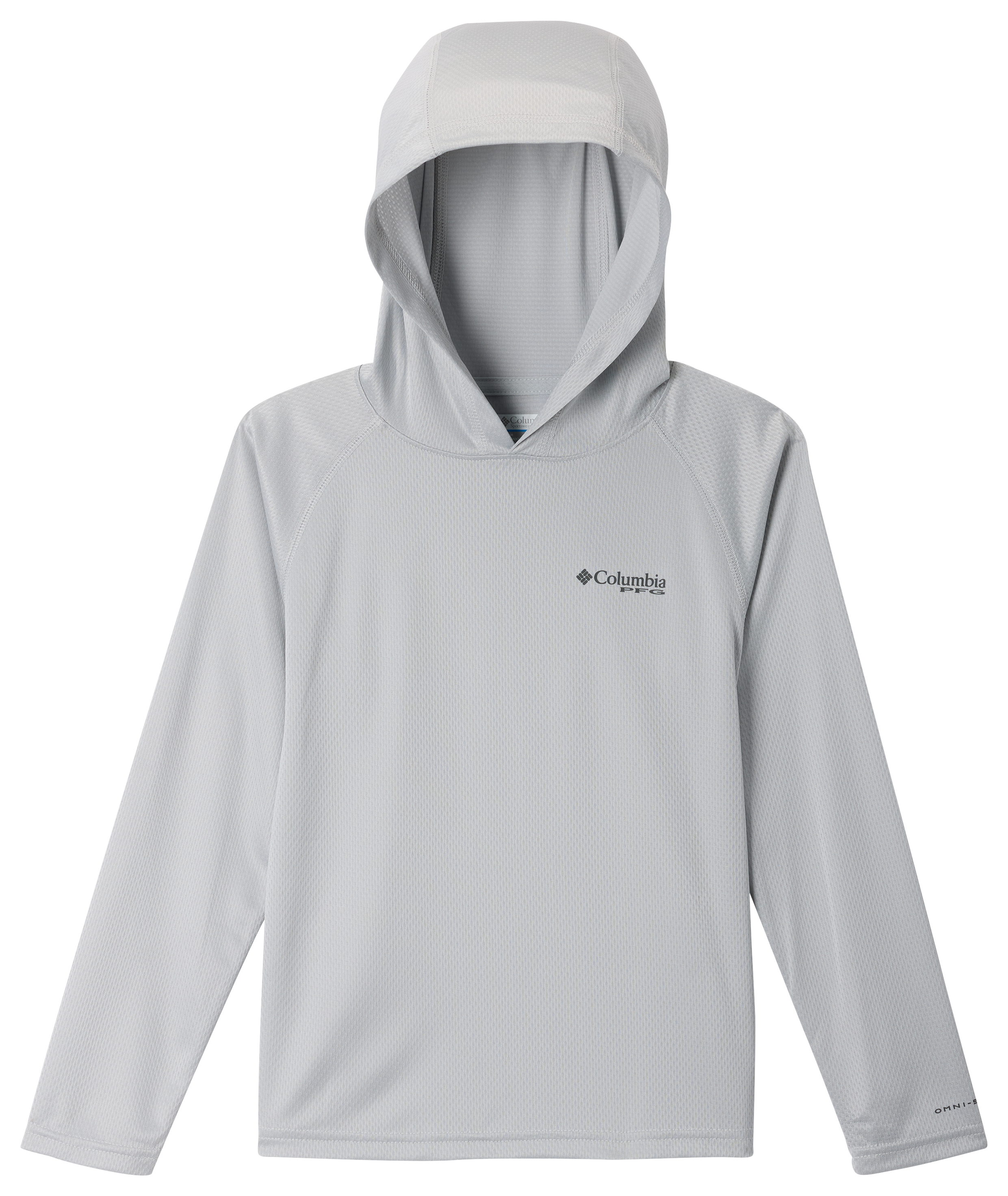 Image of Columbia PFG Solar Stream II Hoodie for Kids - Cool Grey - L