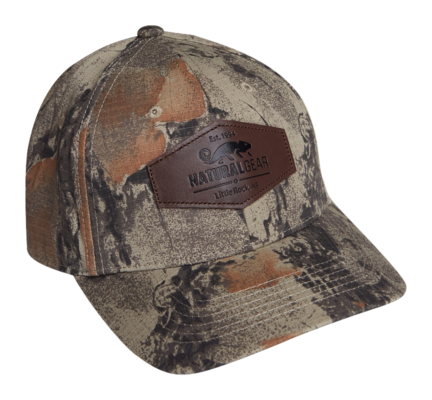 Natural Gear Mid Pro Leather Patch Ball Cap for Men