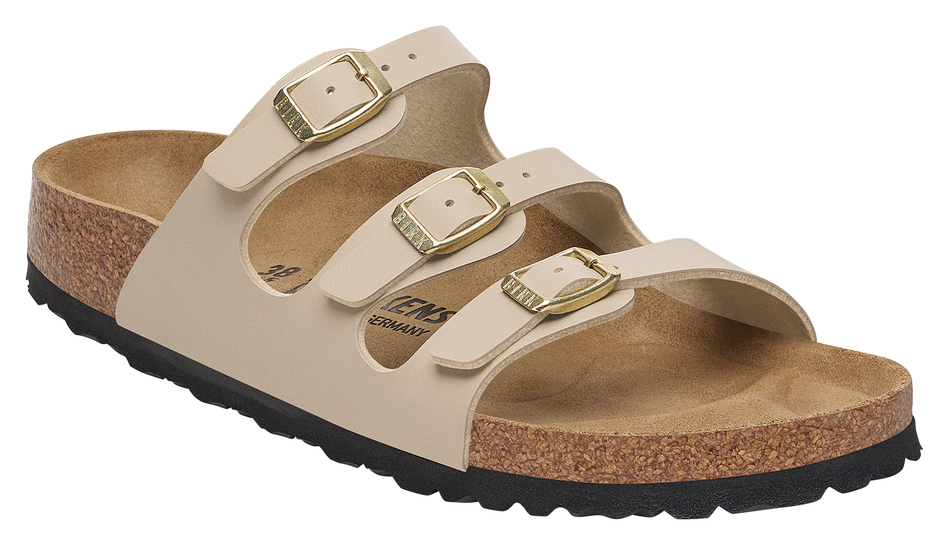 Image of Birkenstock Florida Synthetics Birko-Flor Sandals for Ladies - Sandcastle