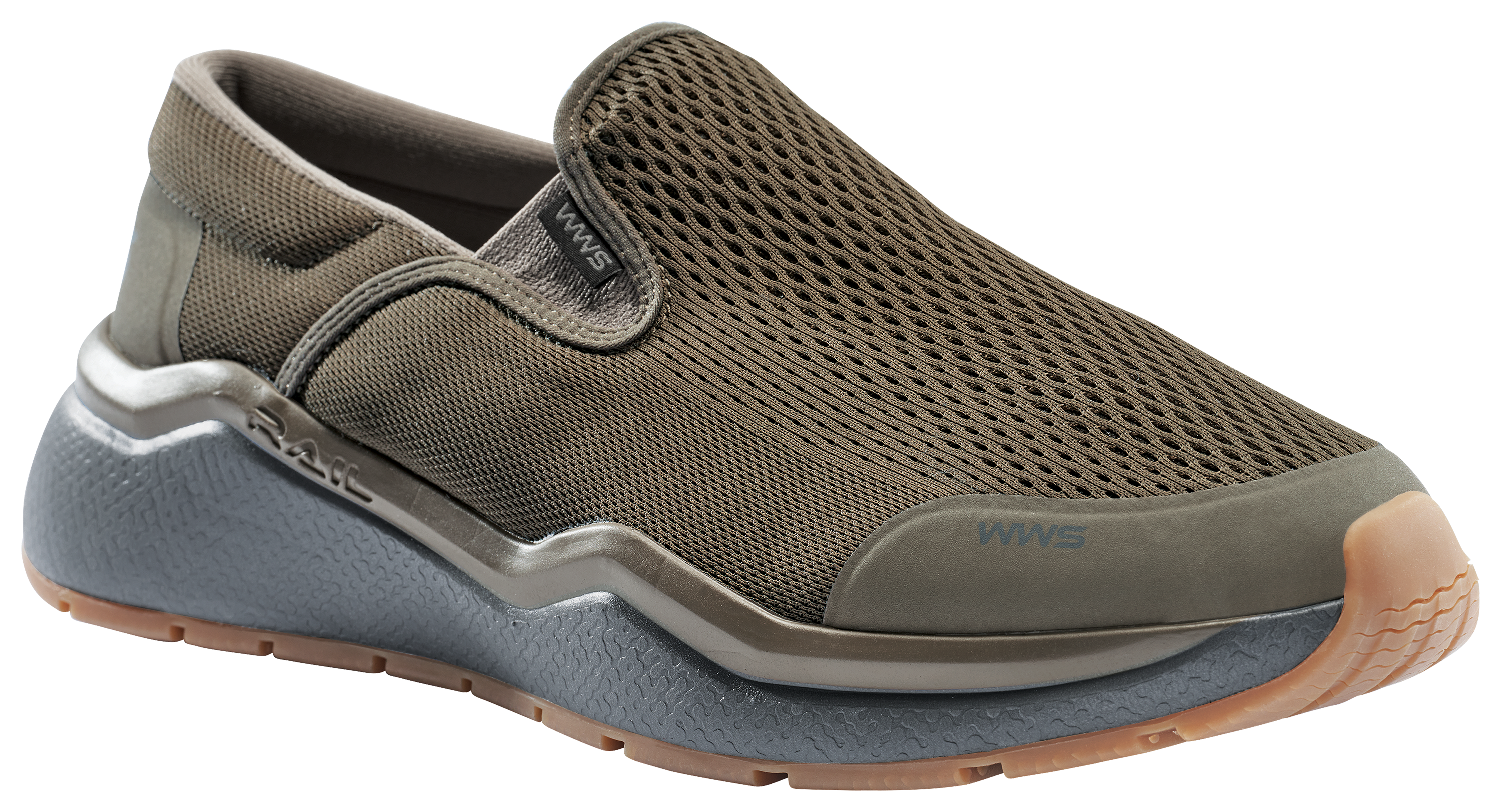 Image of World Wide Sportsman Palomar Slip-On Fishing Shoes - Medium Brown - 9M