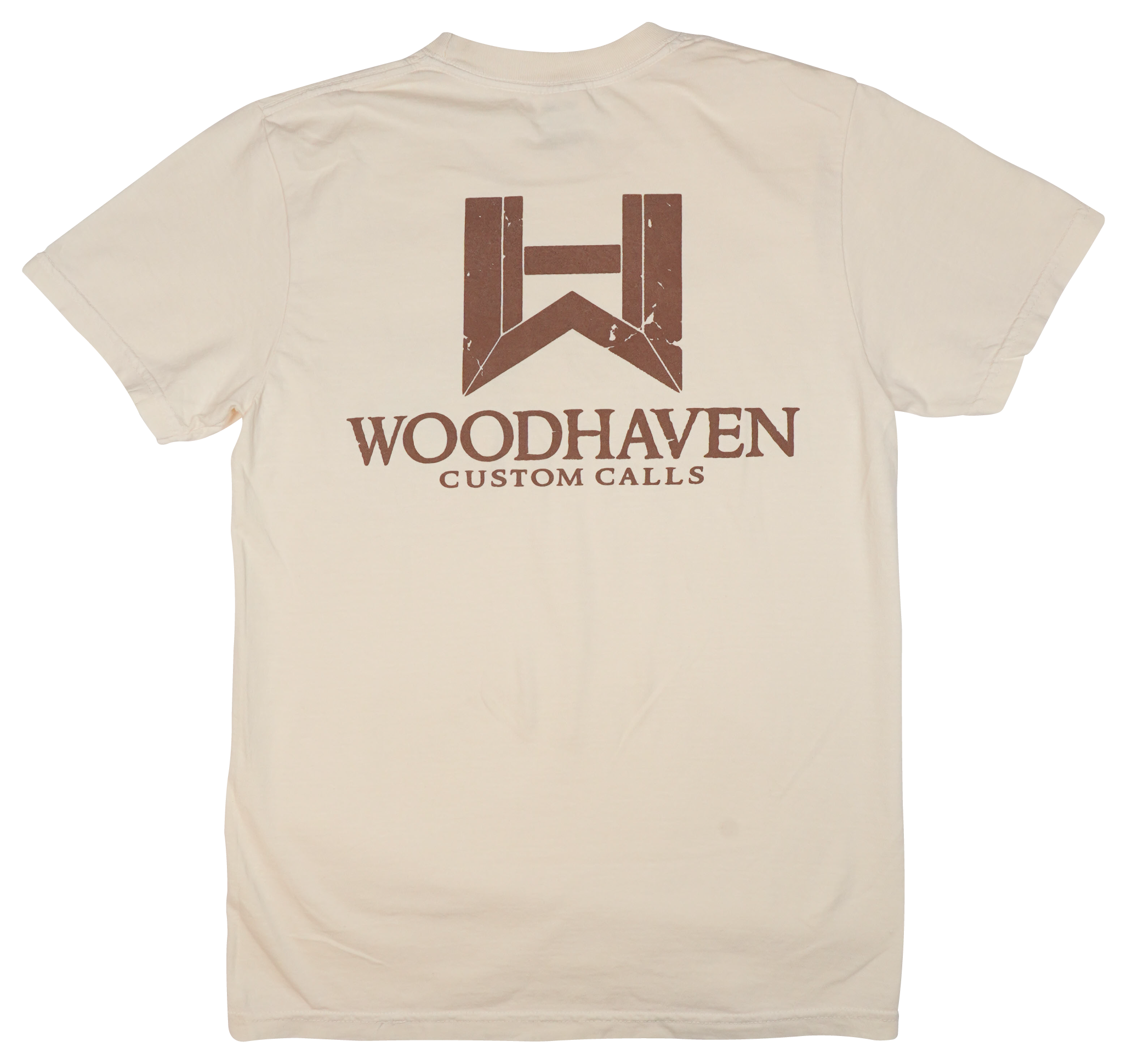 WoodHaven Custom Calls WoodHaven Custom Calls Logo Short-Sleeve Pocket T-Shirt for Men - Ivory - $29.99 at Bass Pro Shops