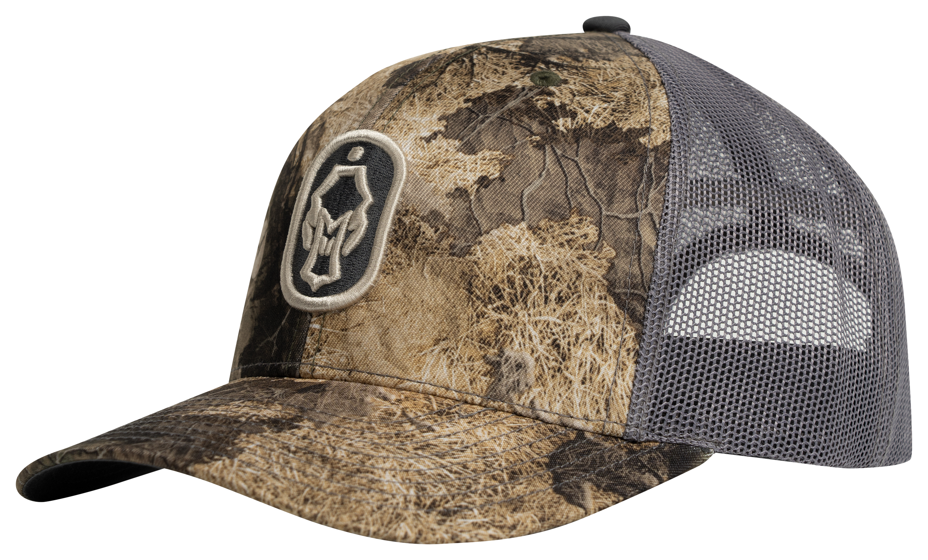 Image of Hardcore Waterfowl Logo Mesh-Back Cap - Mossy Oak Elements Terra Bayou