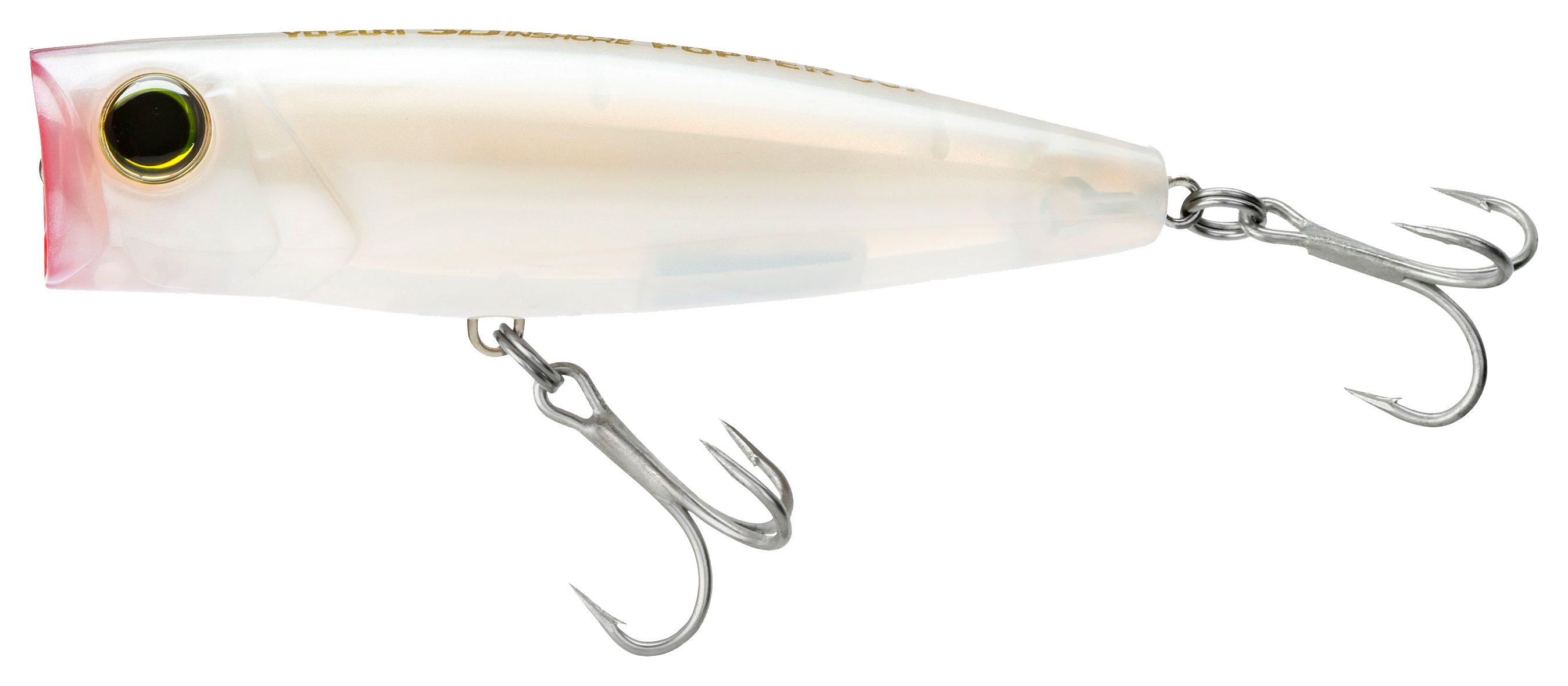 Image of "Yo-Zuri 3D Inshore Popper - Pearl - 3-1/2"" - 7/8 oz."